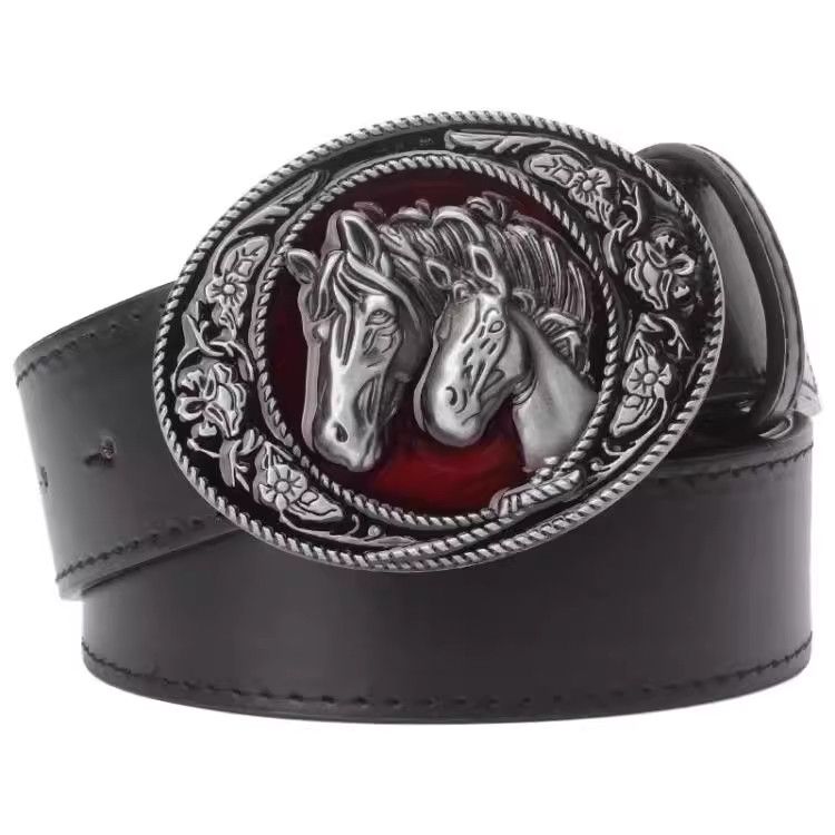 Designer Hip-hop Vintage Belt Riveted Belts Menswear Accessories Size ONE SIZE - 1 Thumbnail