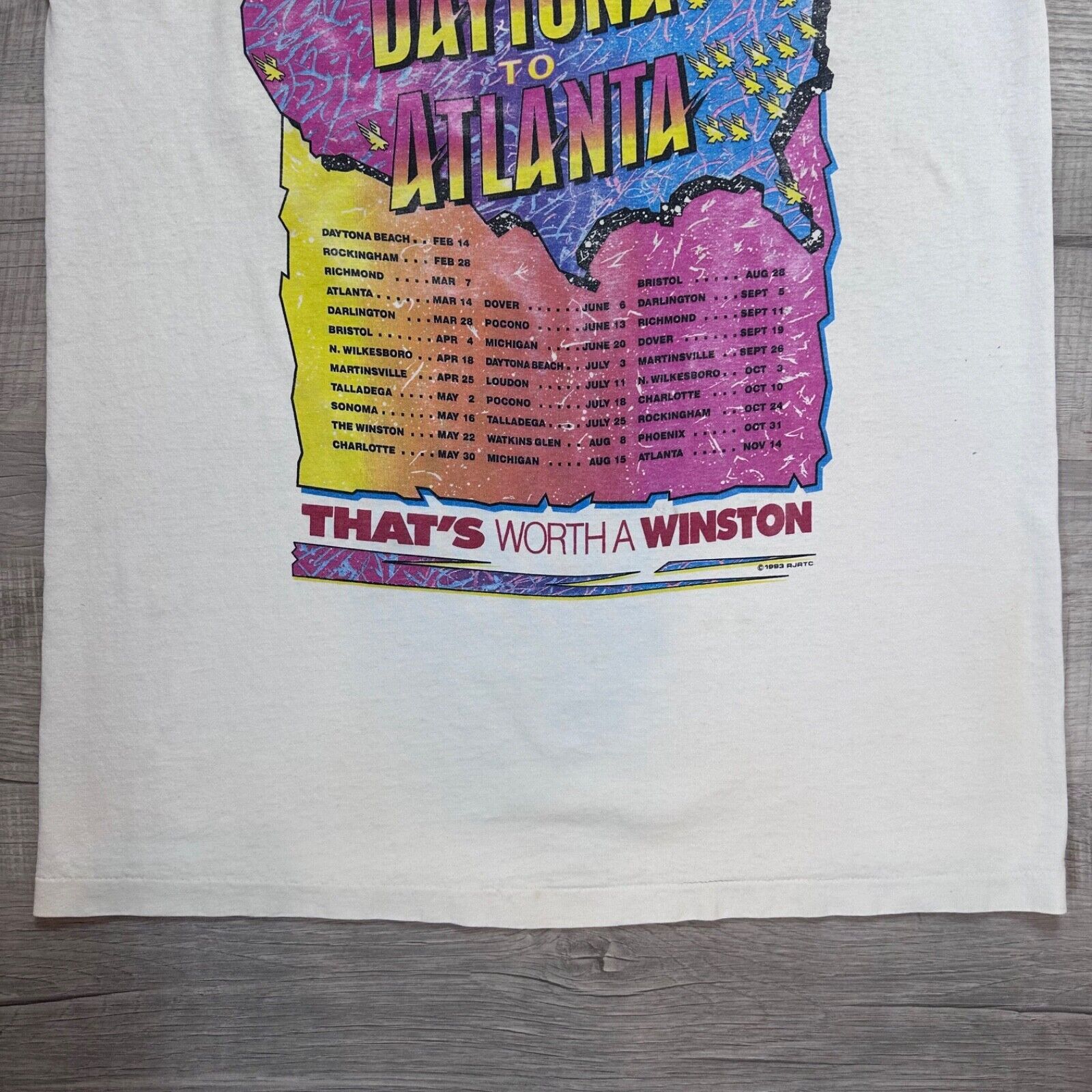 NASCAR × Vintage Vintage 1993 NASCAR Winston Cup Long Sleeve Pocket T-Shirt Size US L / EU 52-54 / 3 - 10 Thumbnail