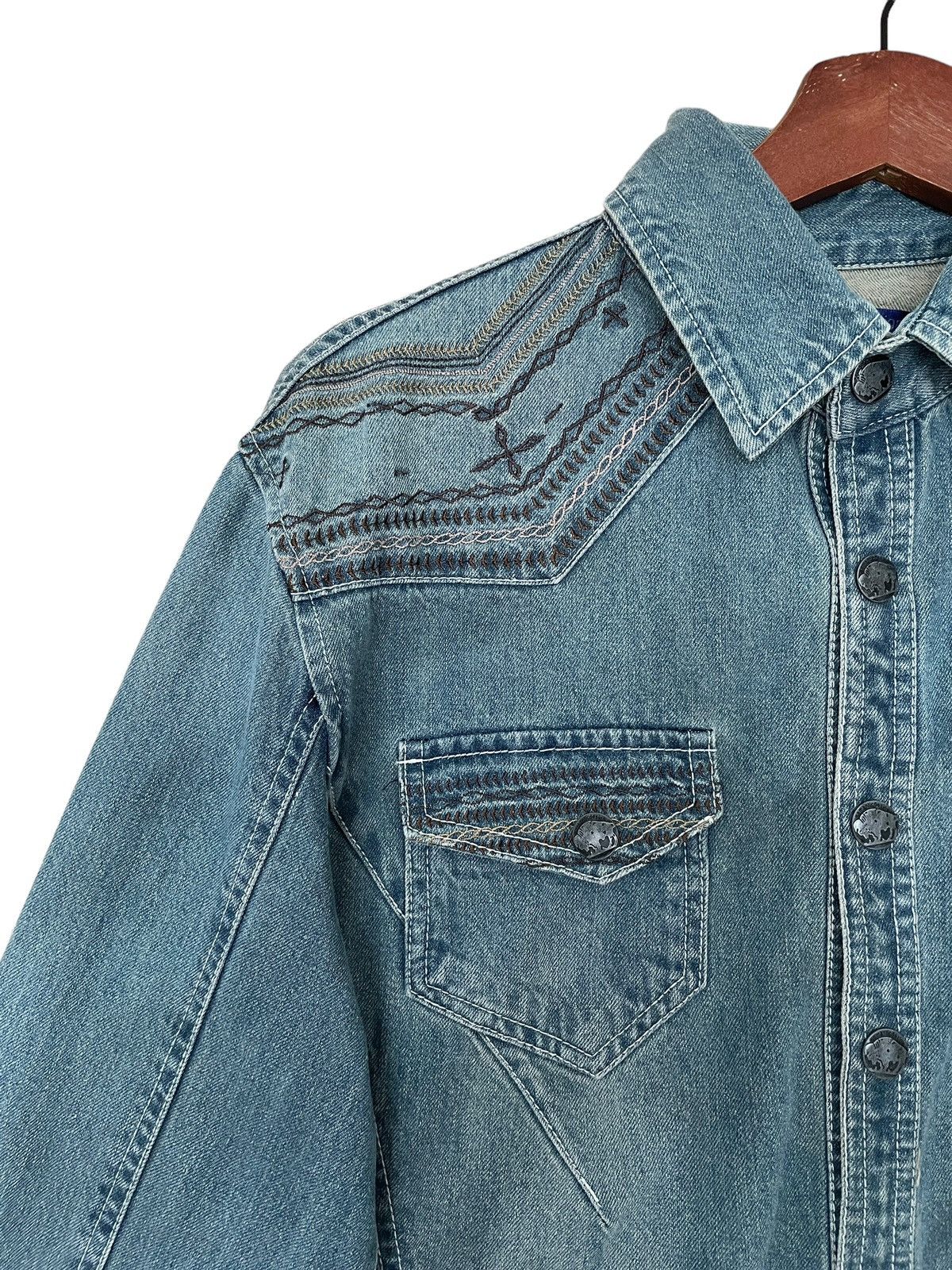 semanticdesign Vintage Japanese Brand Semantic Design Denim Shirt 1990s Size US L / EU 52-54 / 3 - 3 Thumbnail
