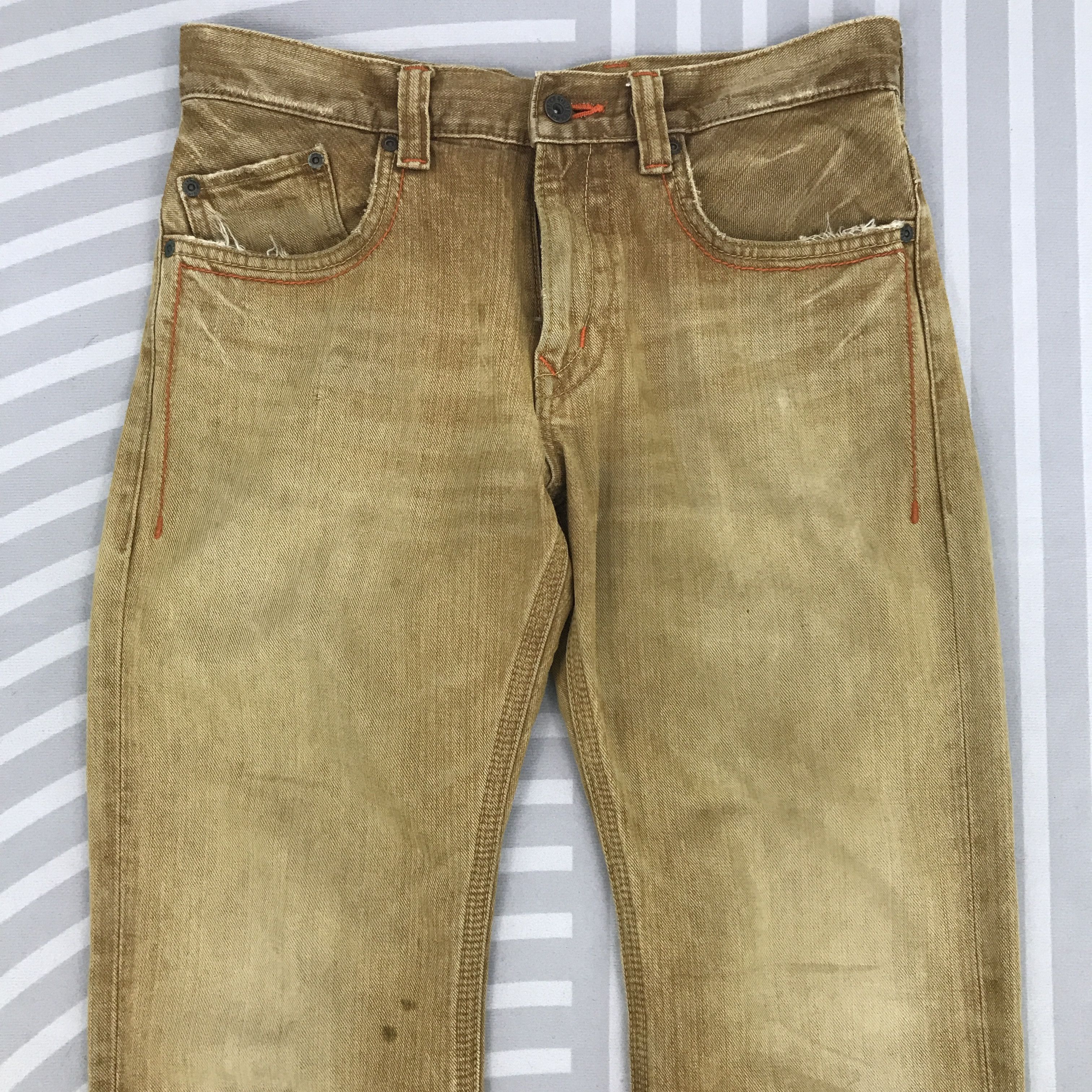 Edwin × Japanese Brand × Vintage Vintage Flare Edwin XV-S Japan Bootcut brown Denim pants Size US 30 / EU 46 - 2 Thumbnail