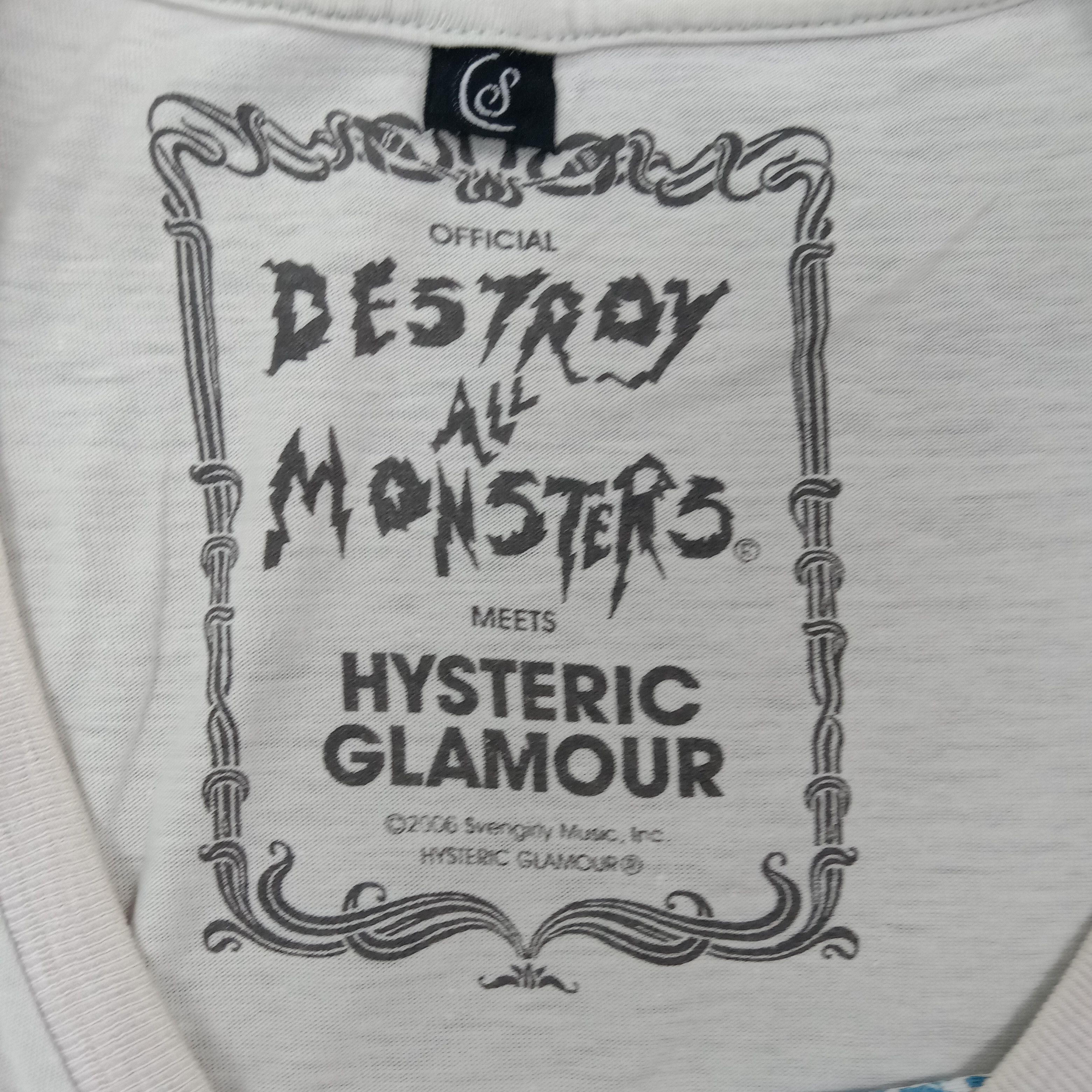 Hysteric Glamour Hysteric Glamour Japan Destroy All Monsters Tshirt C267N73 Size US S / EU 44-46 / 1 - 3 Thumbnail