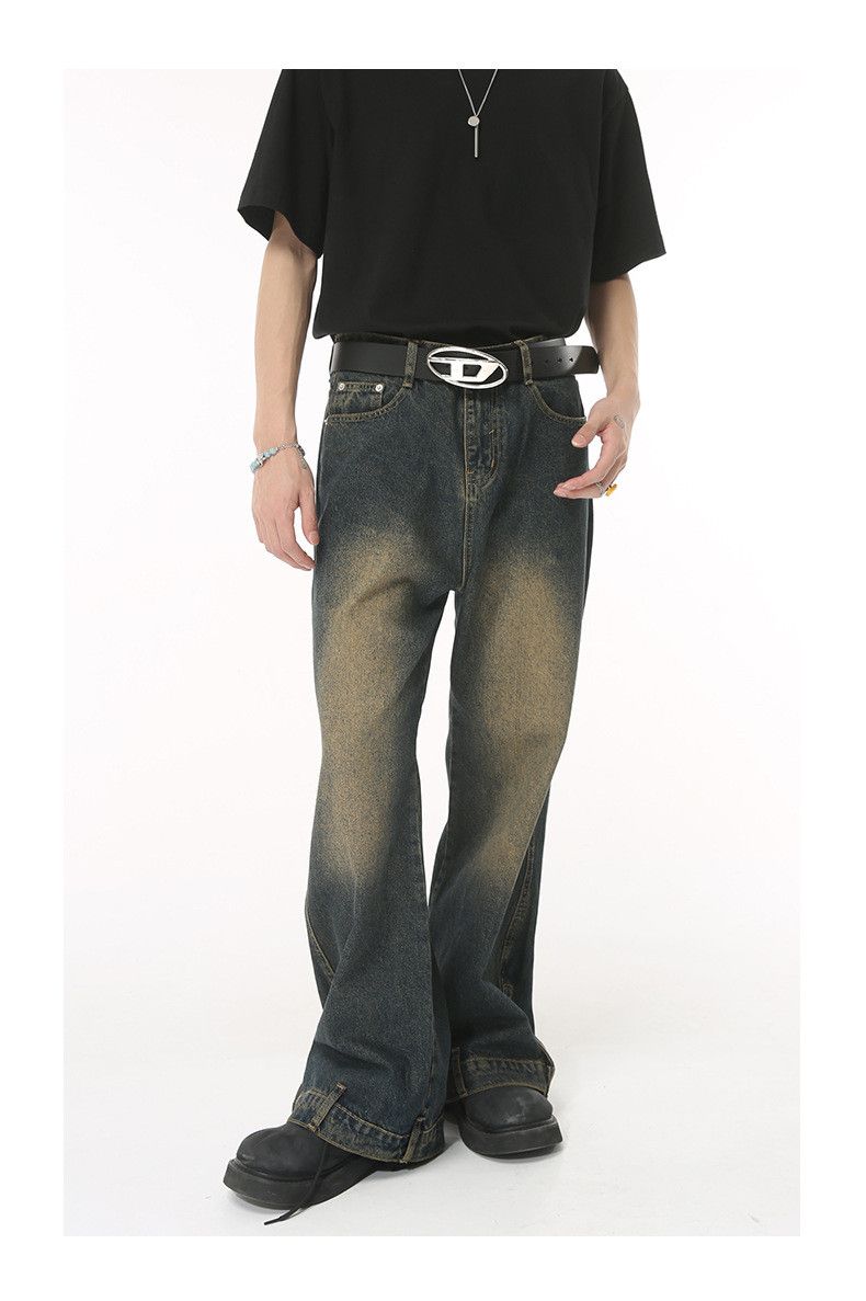 Japanese Brand × Jean Men's washed distressed straight jeans Size US 32 / EU 48 - 2 Thumbnail