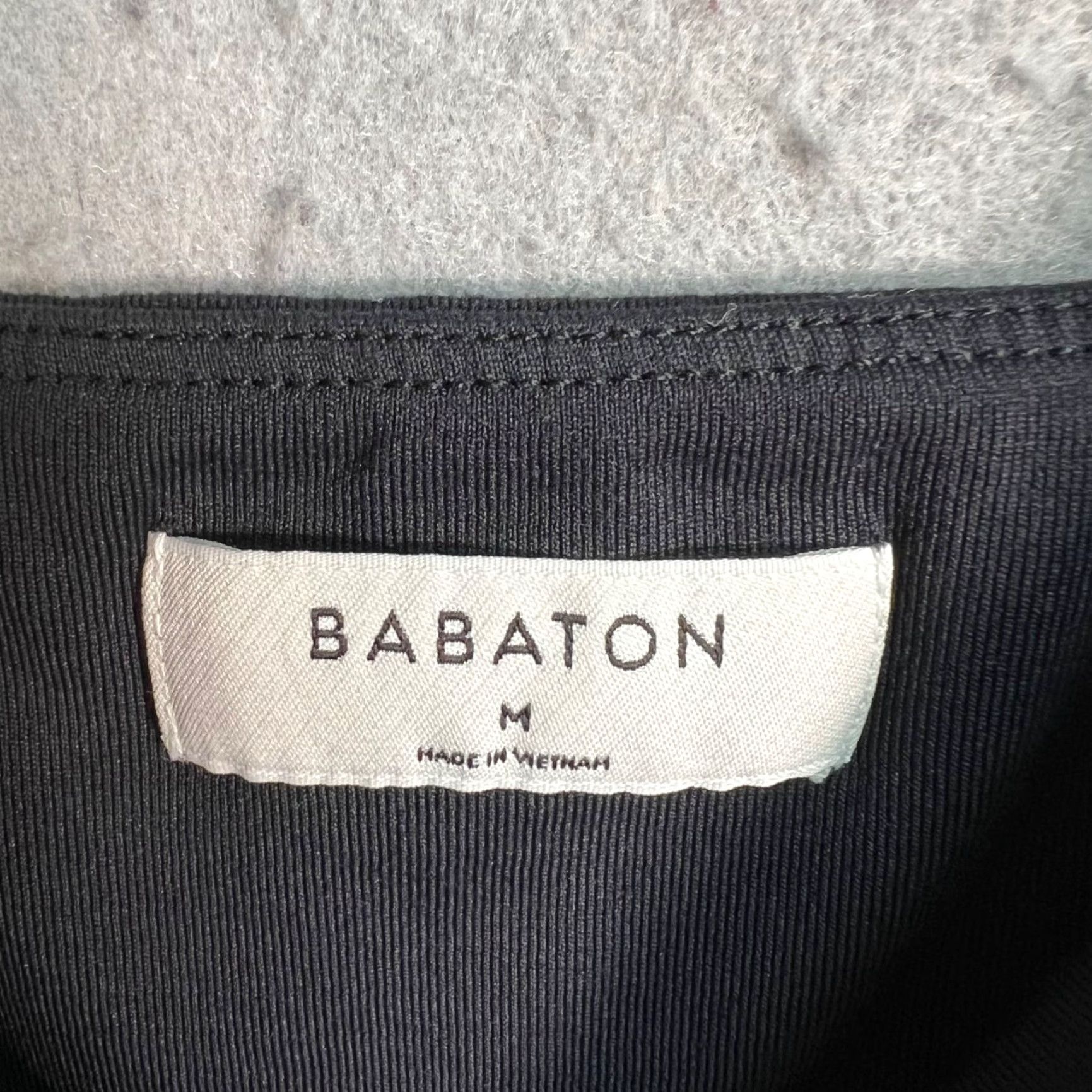 Vintage Babaton Tank Top Women's Cropped Square Neck Nylon Spandex, Black, Size M, Stretch, Casual, Summer/Spring, Adult Women, Regular Fit Size M / US 6-8 / IT 42-44 - 3 Thumbnail
