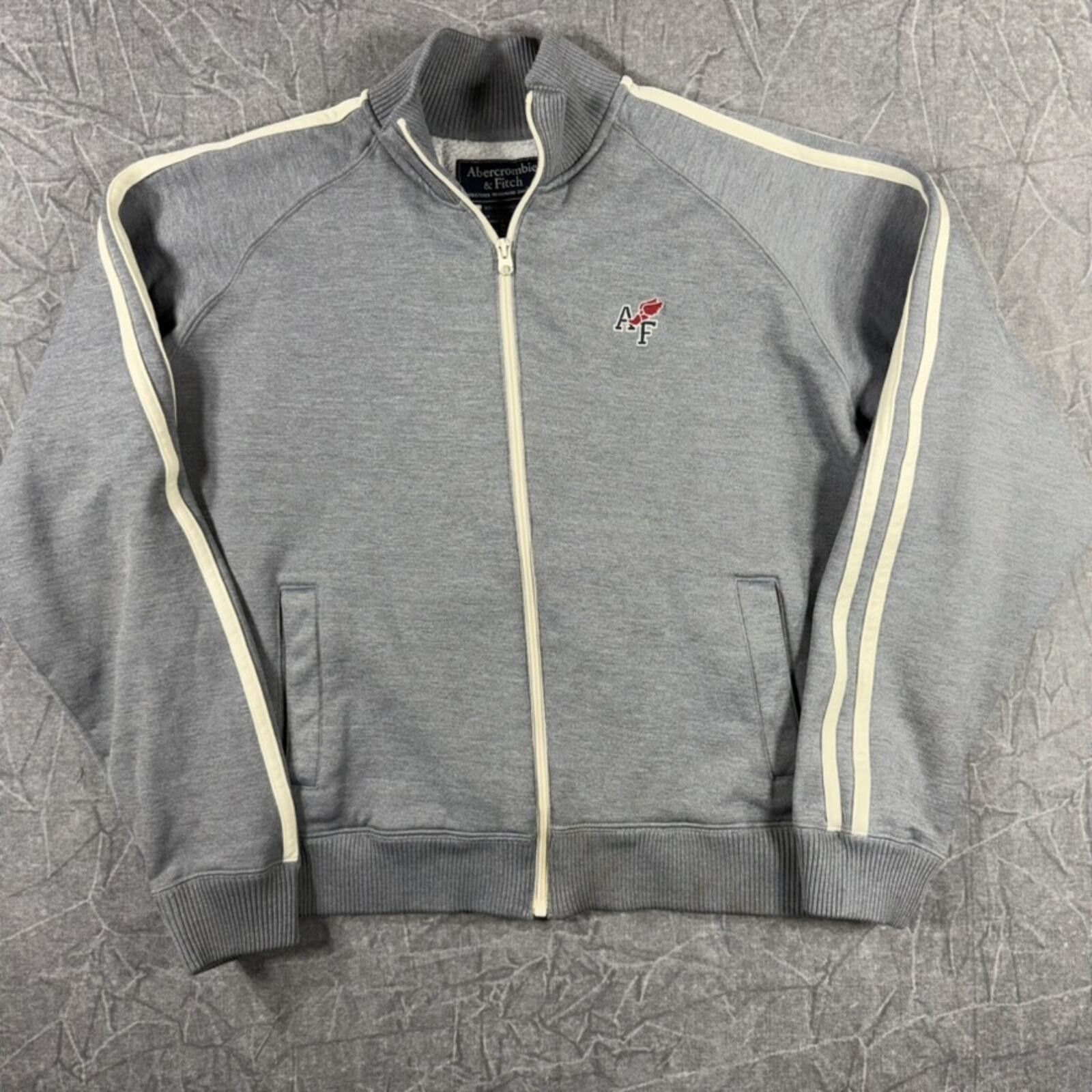 Abercrombie & Fitch Abercrombie Jacket Men's M Gray Vintage Track Y2K Size US M / EU 48-50 / 2 - 2 Thumbnail