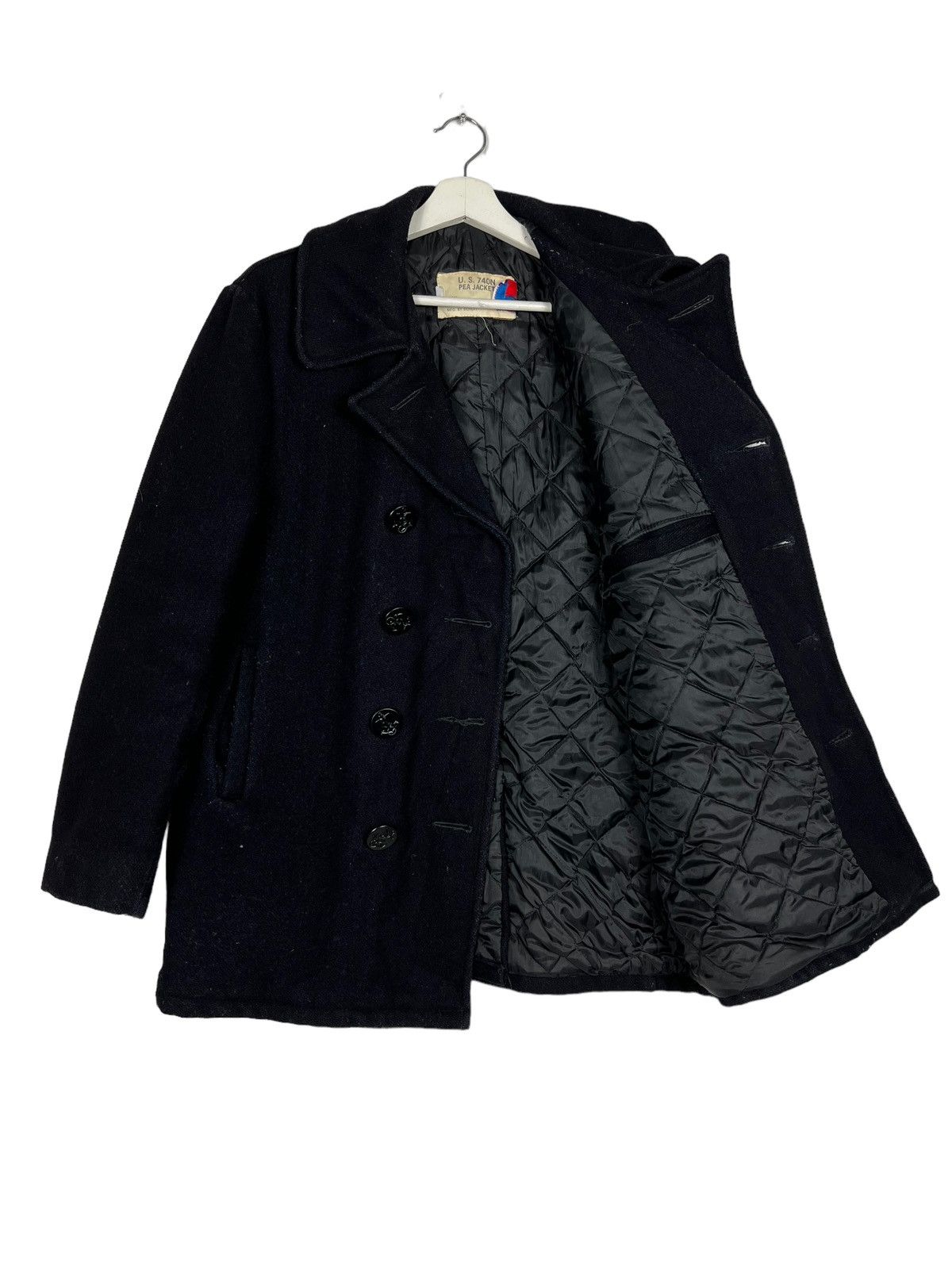 Schott 🔥 VINTAGE SCHOTT NAVY PEACOAT Size US M / EU 48-50 / 2 - 11 Thumbnail