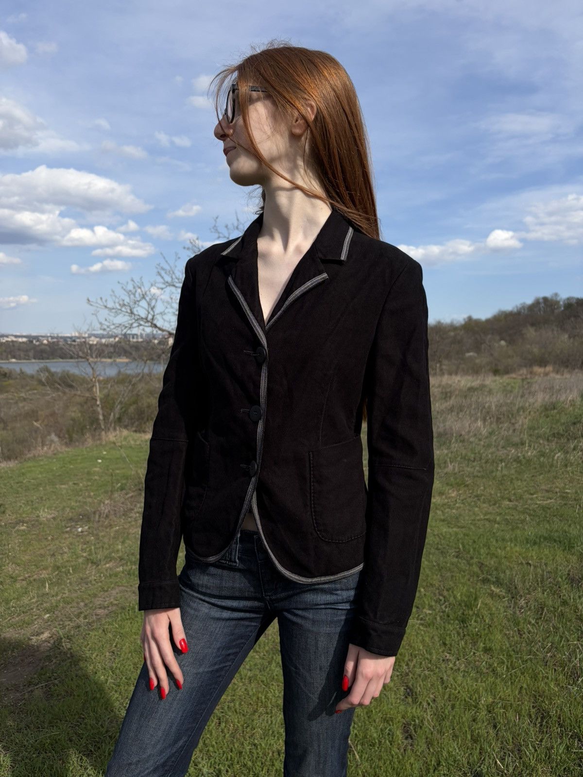 Marithe + Francois Girbaud Marithe Francois Girbaud Avant Garde Y2K Blazer Jacket Size M / US 6-8 / IT 42-44 - 2 Thumbnail