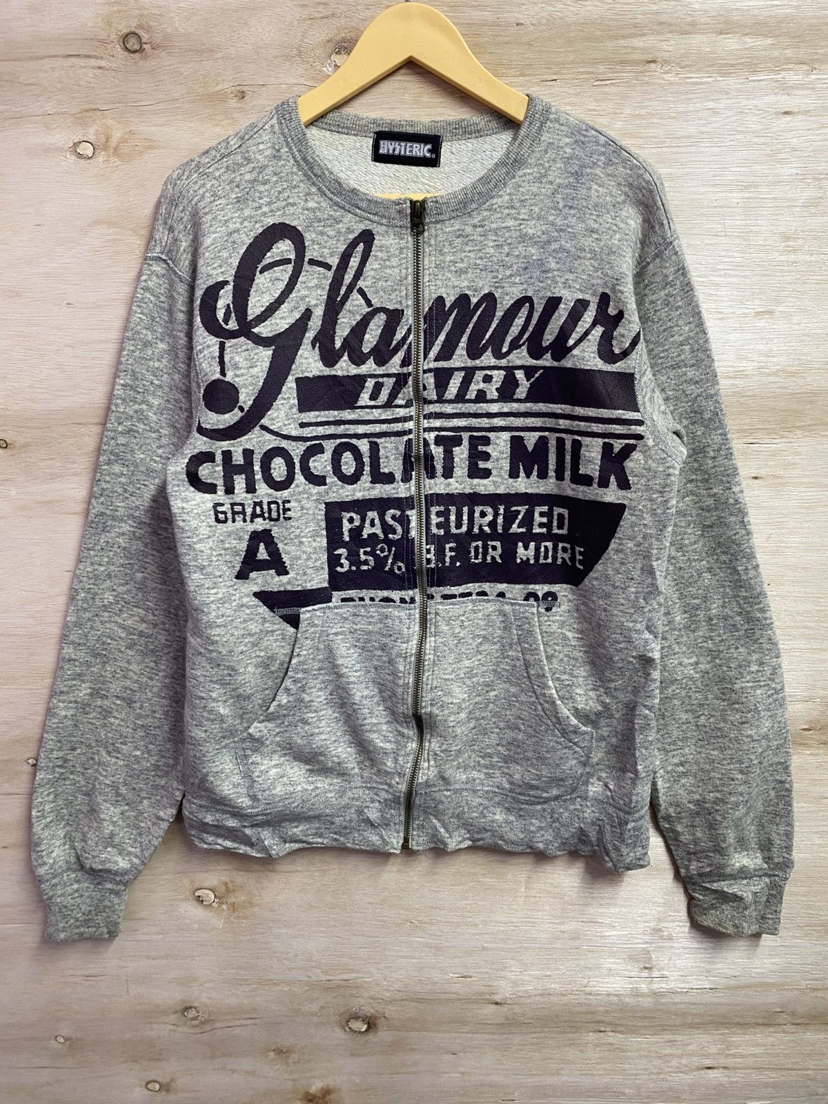Hysteric Glamour Hysteric Glamour “Glamour Dairy Chocolate Milk” Zip Hoodie Size US L / EU 52-54 / 3 - 1 Thumbnail