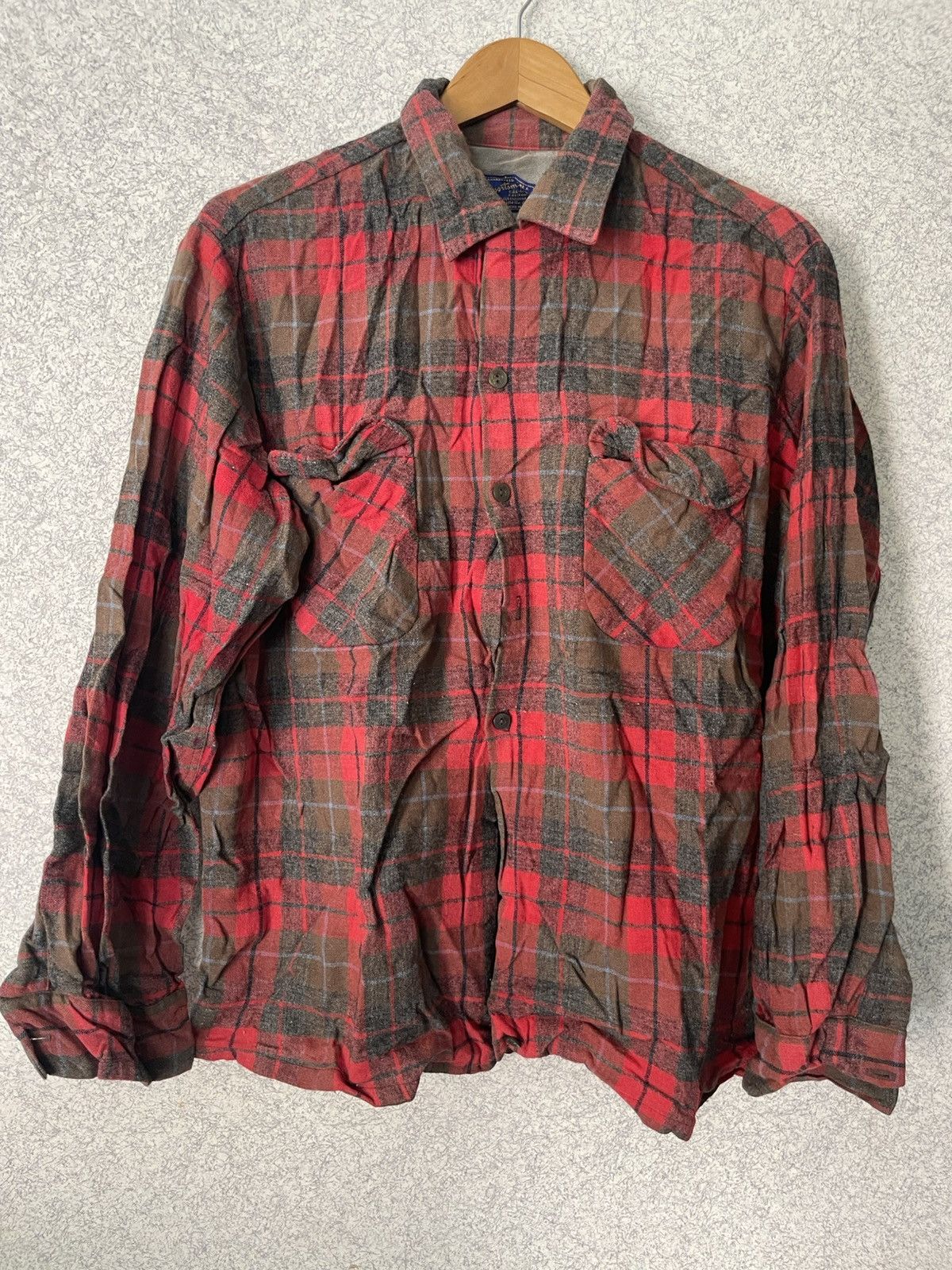 Vintage Vintage 1960-70’s Pendleton Virgin Wool Board Shirt USA Men’ Size US L / EU 52-54 / 3 - 1 Thumbnail