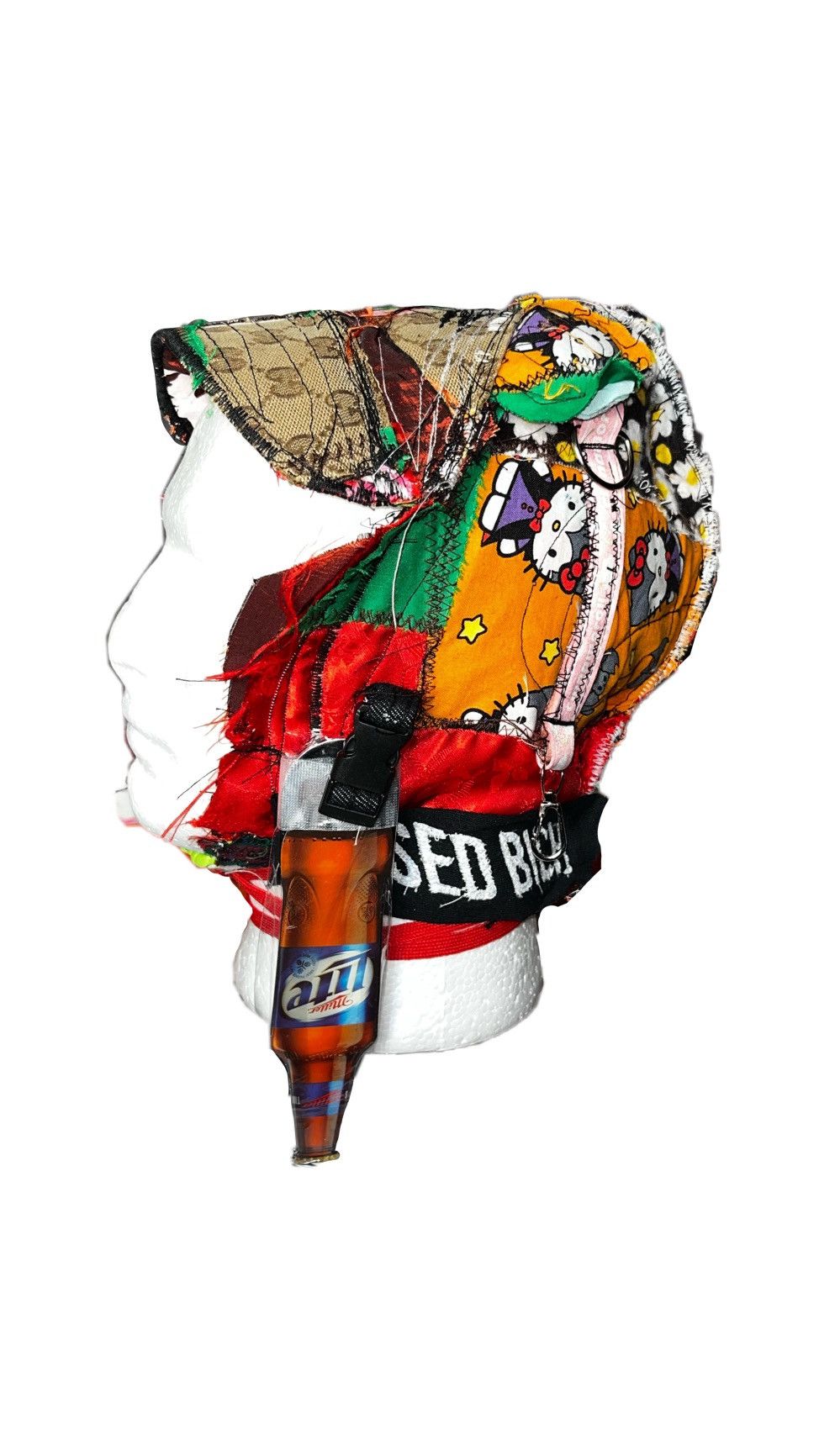 Japanese Brand Basedbich patchwork 1of1 bear ear hat Size ONE SIZE - 1 Thumbnail