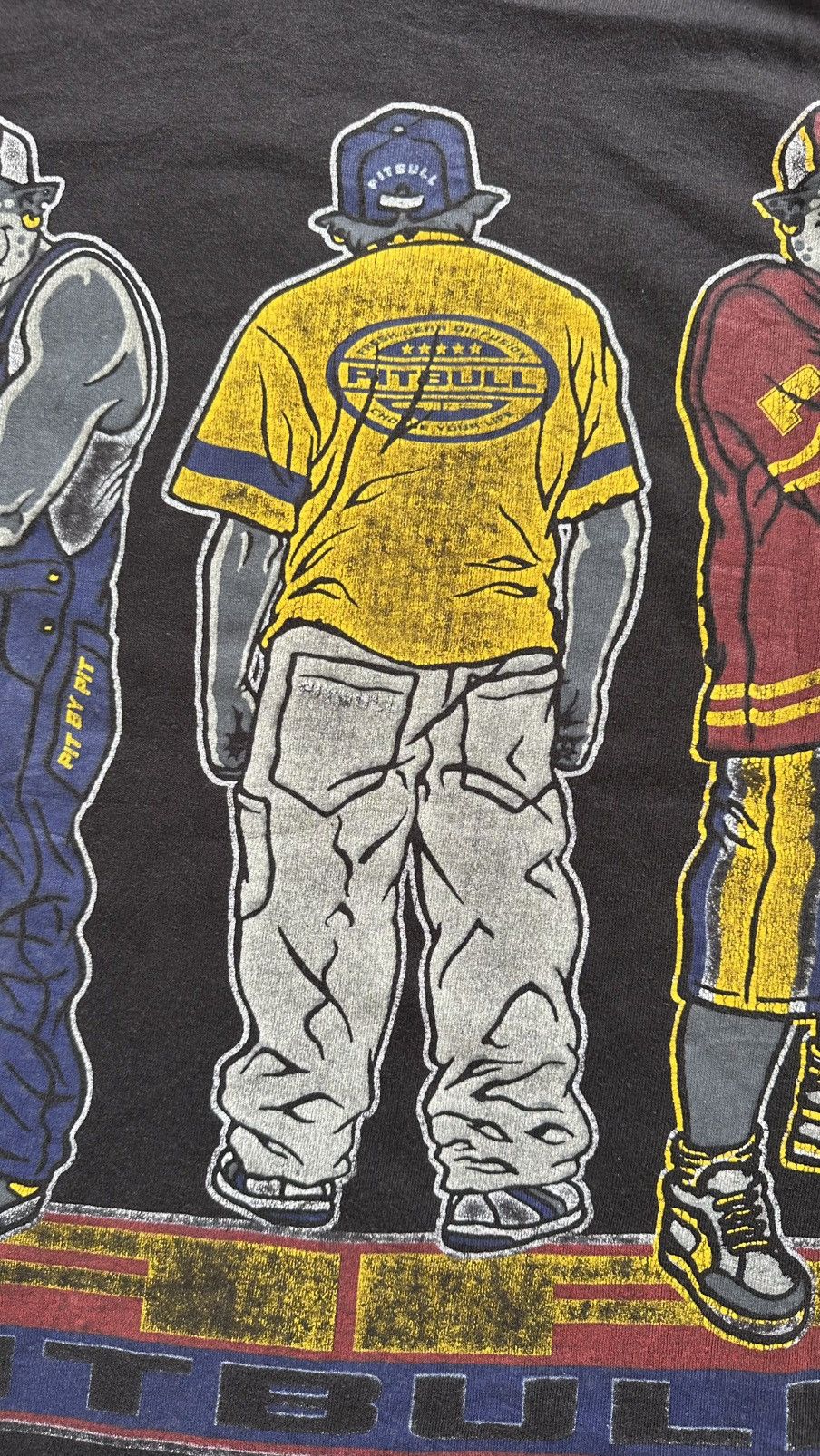 Vintage VINTAGS PITBULL STREETWEAR JNCO TEE Size US L / EU 52-54 / 3 - 7 Thumbnail