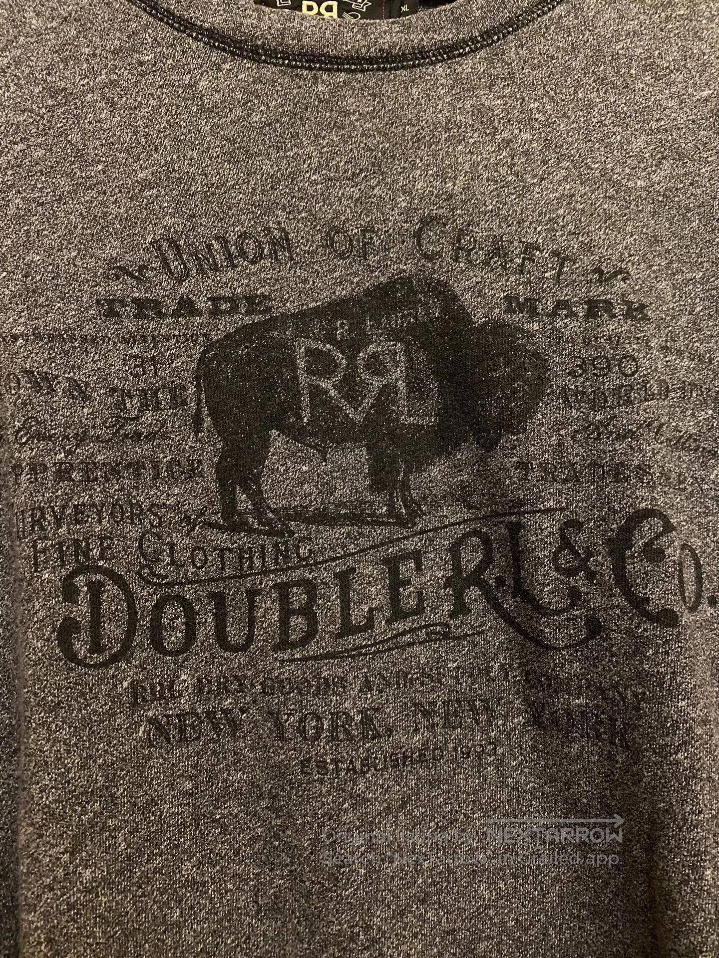 RRL Ralph Lauren gray long sleeve crew neck sweatshirt. Size US XL / EU 56 / 4 - 2 Thumbnail