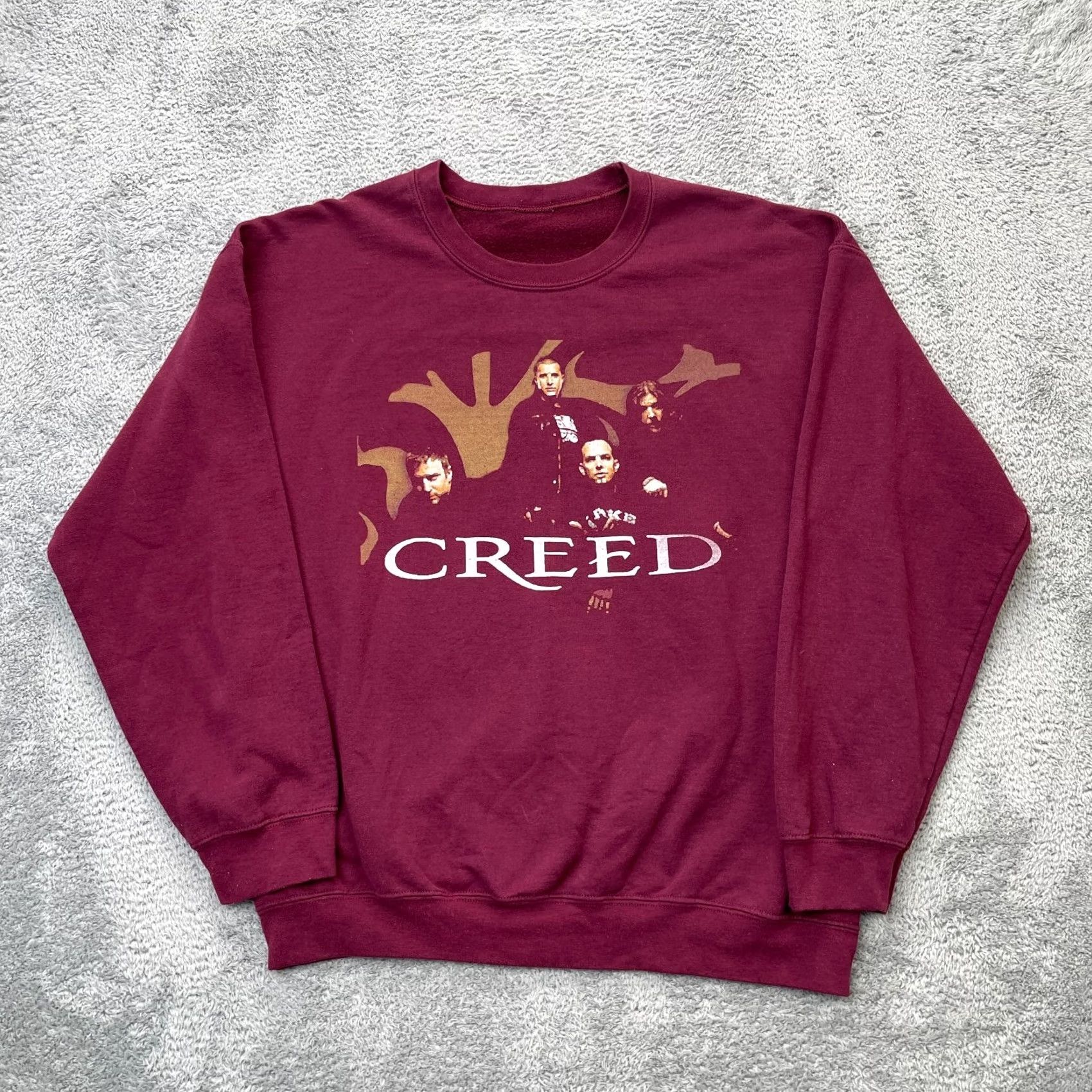 Vintage VTG Creed Sweatshirt Mens L Red Rock Music Graphic Print 90s Grunge y2k Sweatshirt Pullover Short description not needed Size US L / EU 52-54 / 3 - 2 Thumbnail