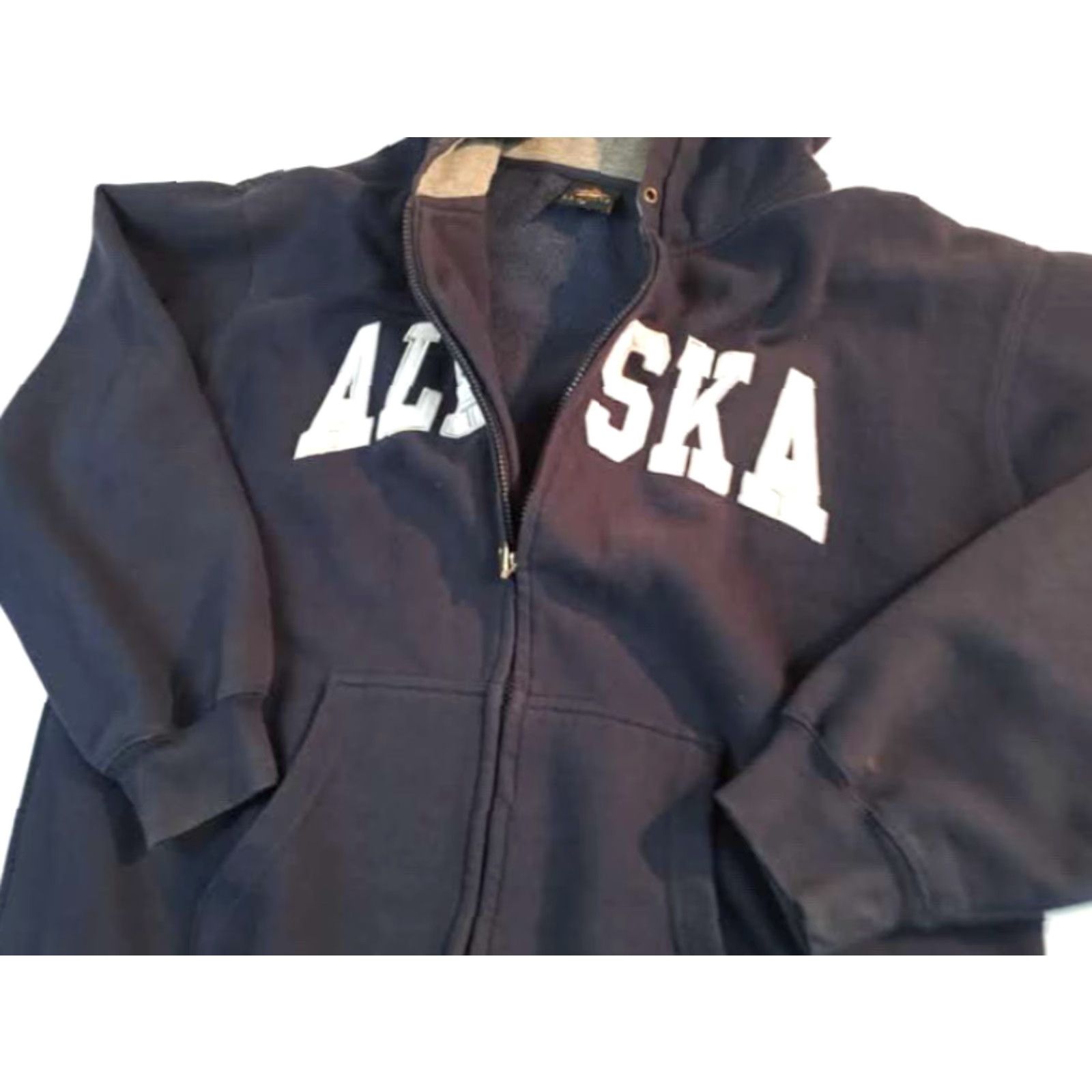 Vintage VINTAGE Prarie Mountain Alaska Full Zip Black Medium Hooded Insulated Jacket Sweatshirt Men M Regular Size Size US M / EU 48-50 / 2 - 5 Thumbnail