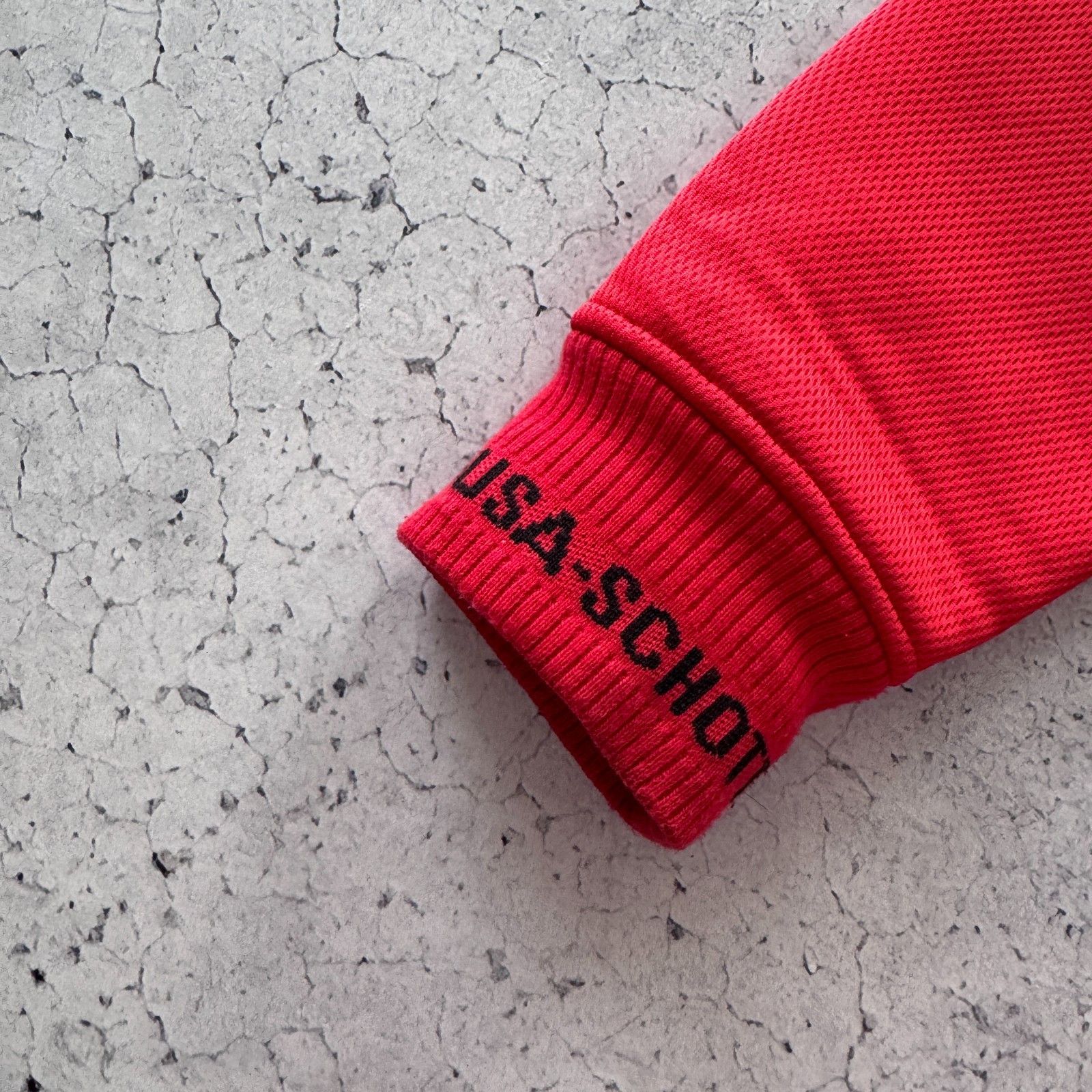 Schott Schott Vintage Red Fleece Jacket USA 90s Jnco Rap Hoodie Size US L / EU 52-54 / 3 - 8 Thumbnail
