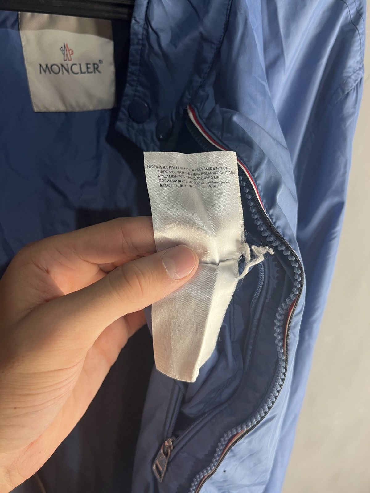 Moncler Moncler Nylon jacket sweatshirt Size US L / EU 52-54 / 3 - 18 Thumbnail