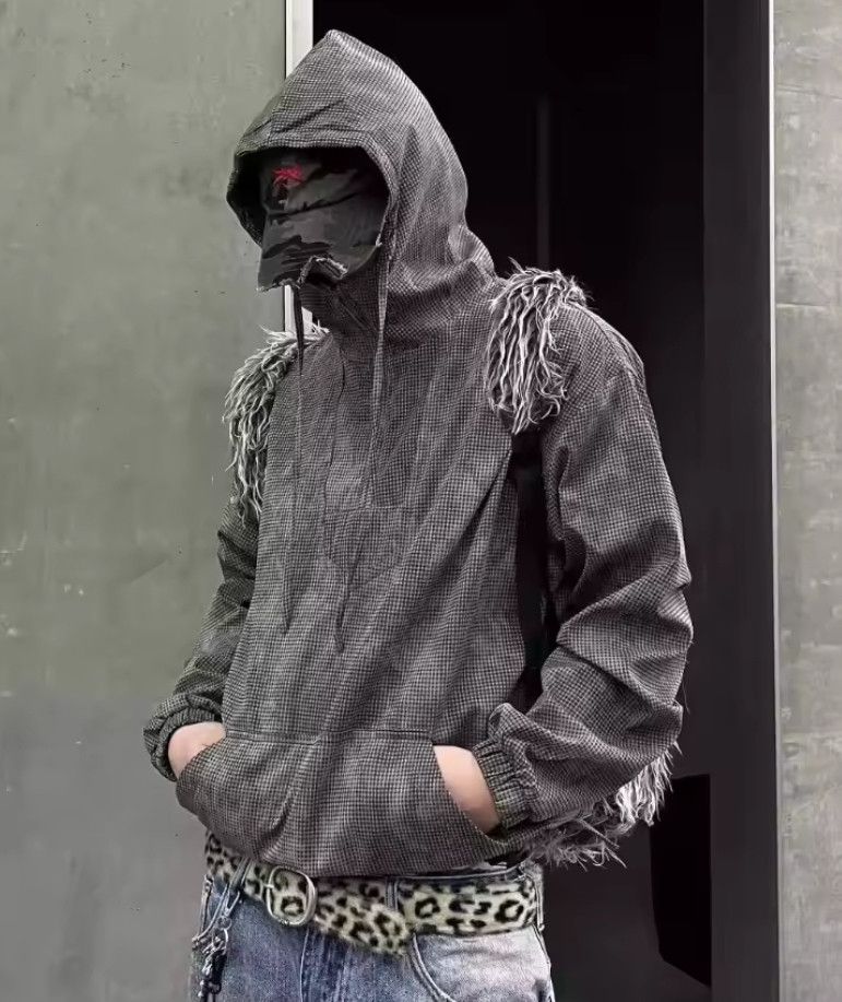 Japanese Brand Pullover Hoodies Men Washed Simple Distressed Tracksuit Size US M / EU 48-50 / 2 - 2 Thumbnail