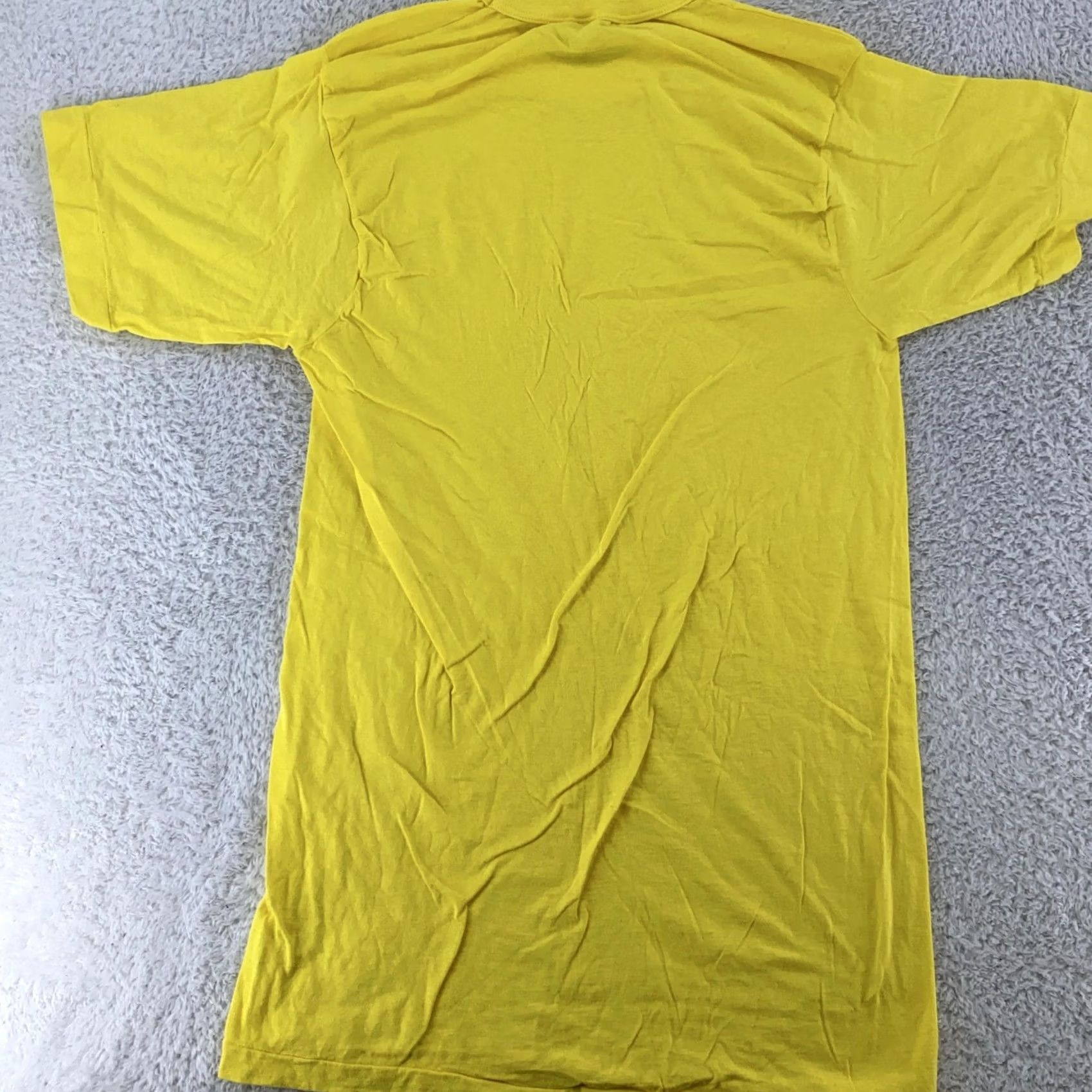 Vintage VINTAGE You're Tops Shirt XS Yellow Crewneck T-Shirt Short Sleeve Men Solid Cotton Size US XS / EU 42 / 0 - 4 Thumbnail