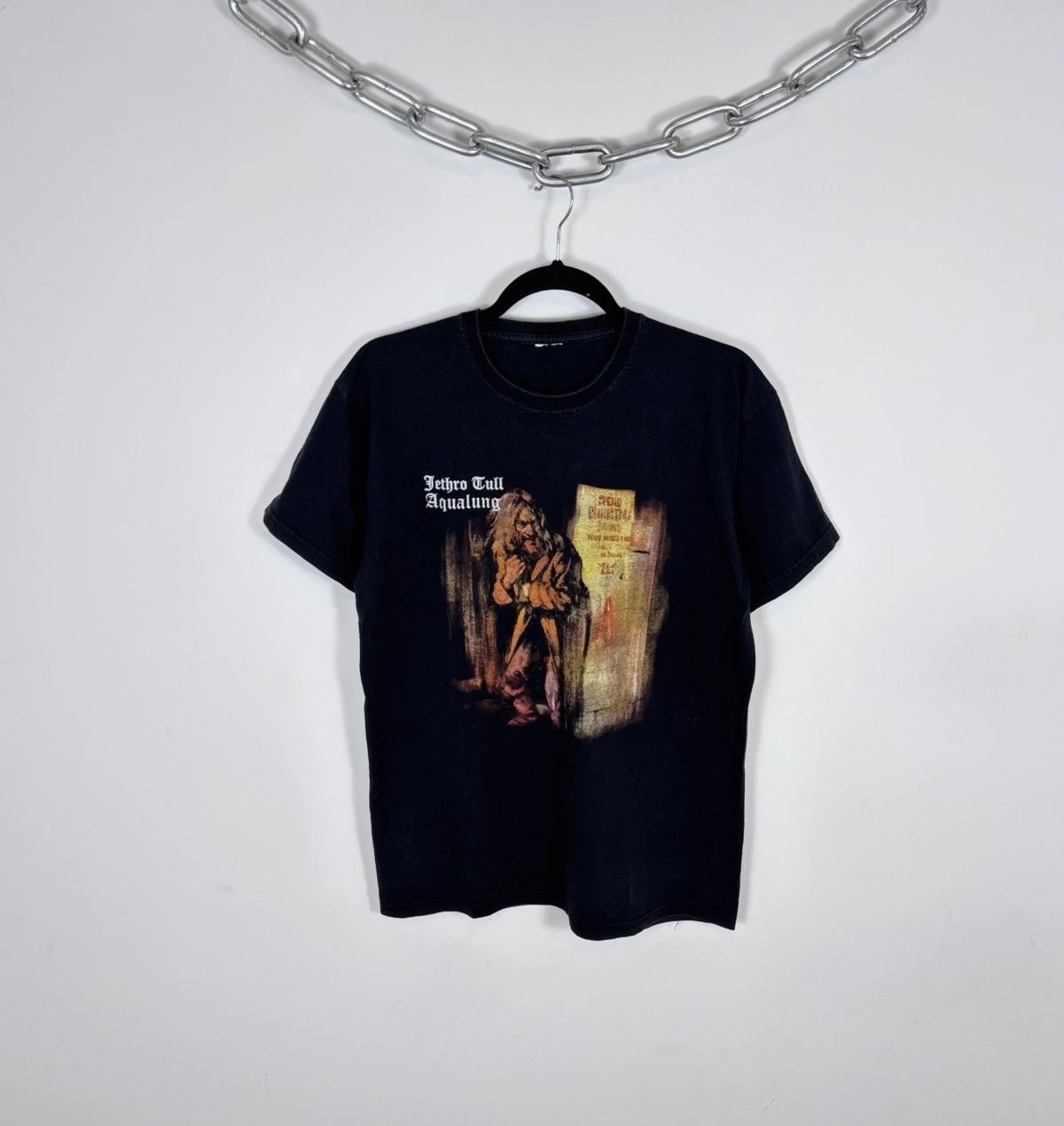 Band Tees Vintage Jethro Tull Aqualung Album Rock Black Band T-Shirt Size US M / EU 48-50 / 2 - 1 Thumbnail