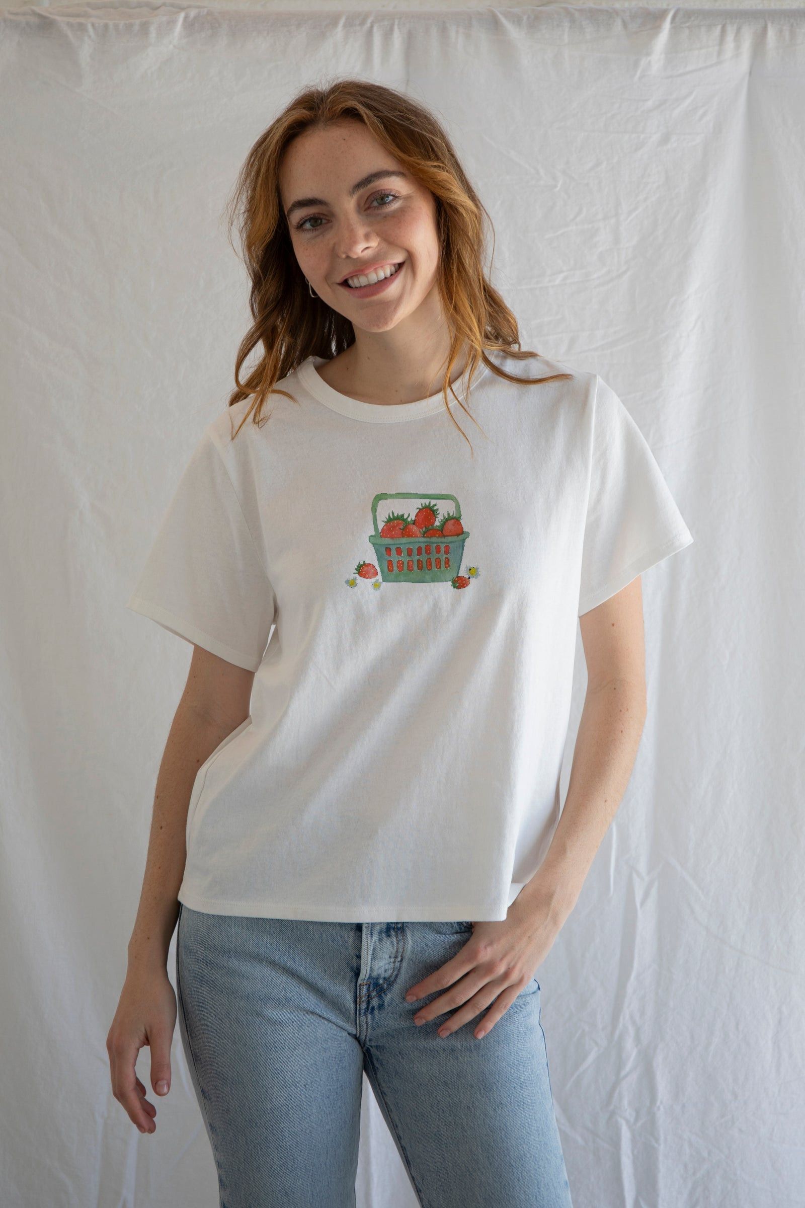 Other Strawberry Punnet Tee – Picked Fresh for Your Wardrobe Size S / US 4 / IT 40 - 1 Thumbnail
