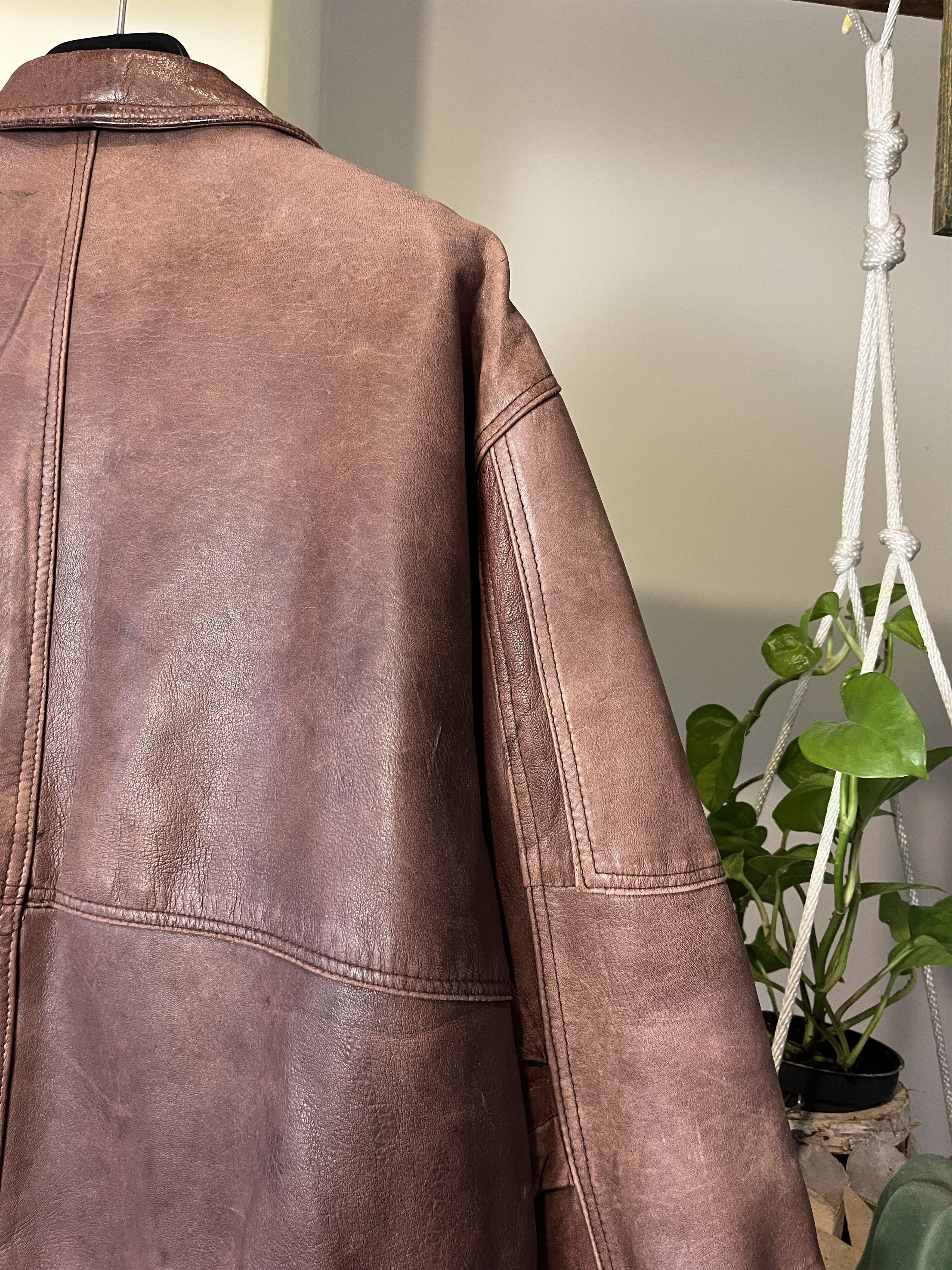 Japanese Brand × Vintage Vintage 80s/90s Leather Jacket Size US L / EU 52-54 / 3 - 9 Thumbnail