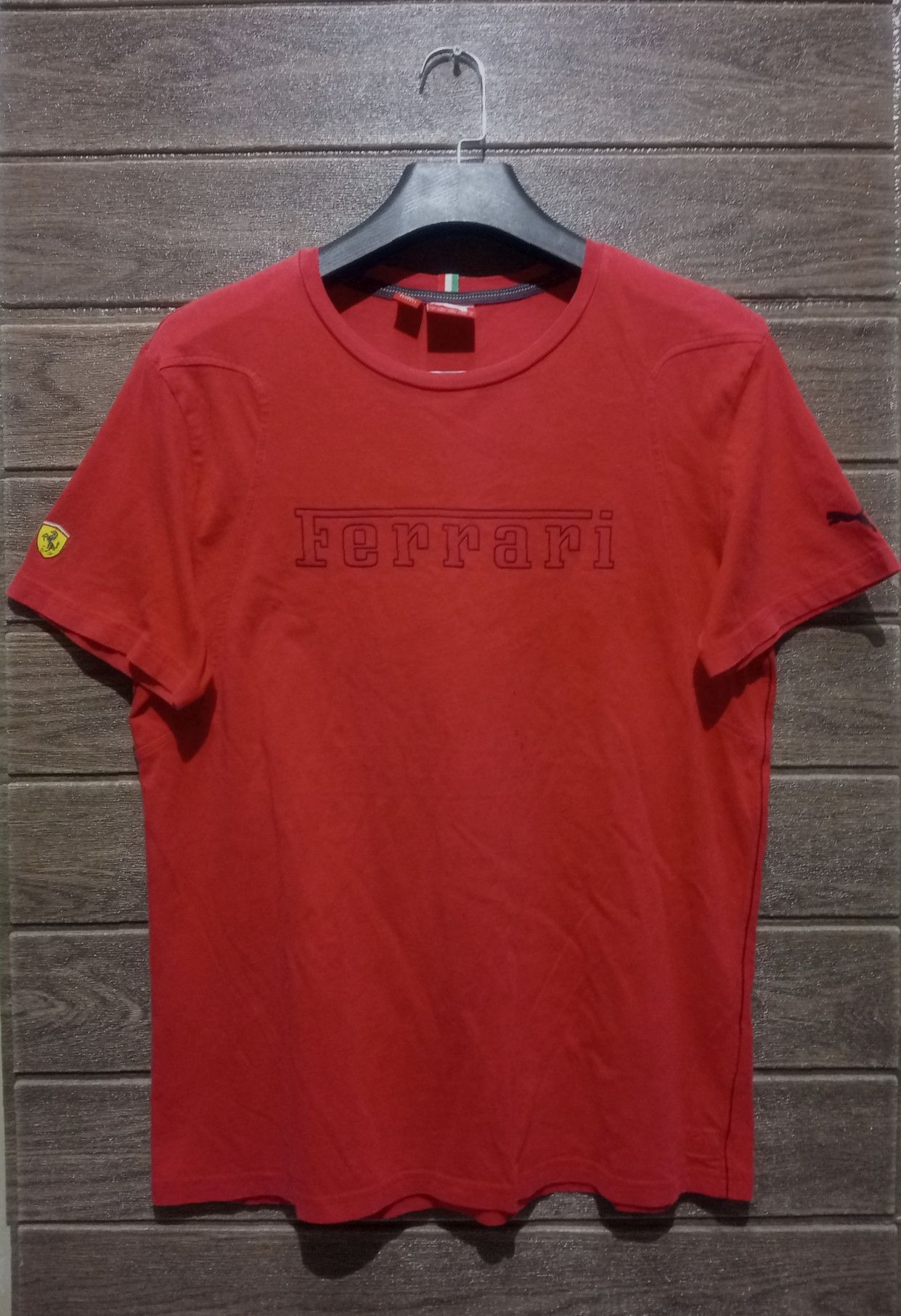 Ferrari × Puma Vintage Puma X Ferrari Spellout Tee Very Rare Size US L / EU 52-54 / 3 - 1 Thumbnail