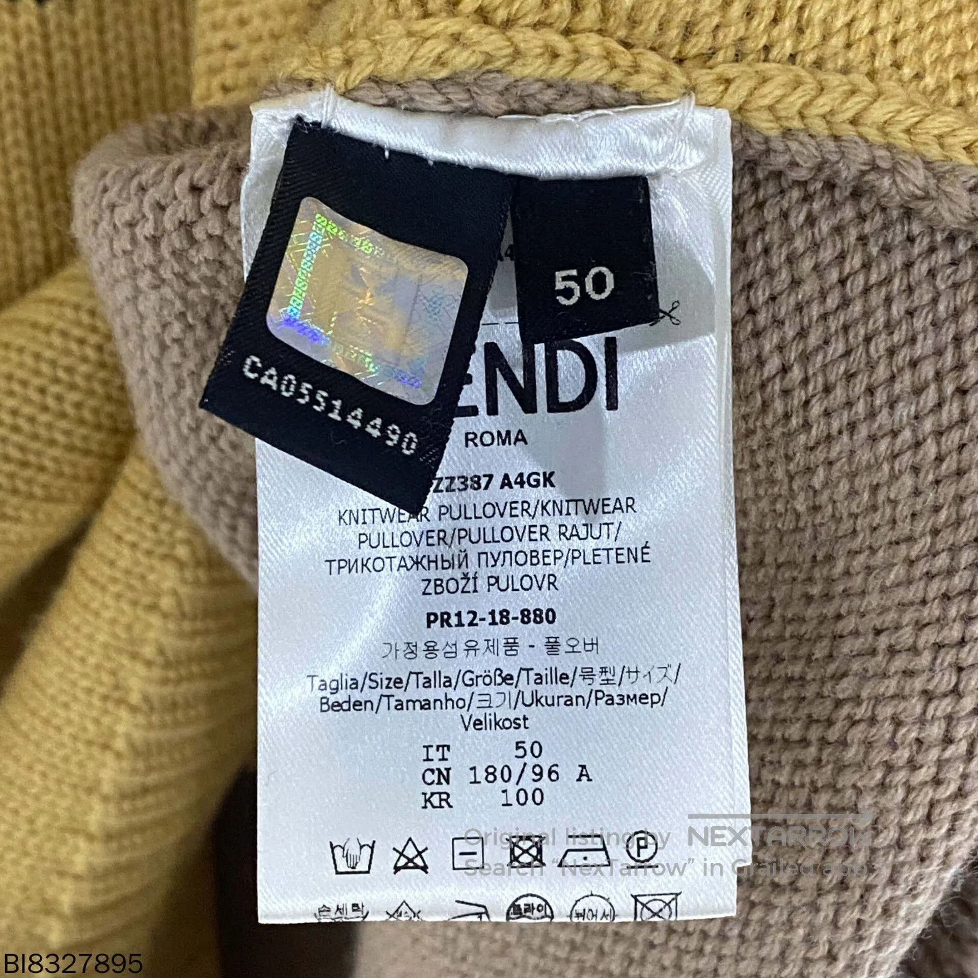Fendi fabulous logo sweater by Fendi. Size US L / EU 52-54 / 3 - 5 Thumbnail