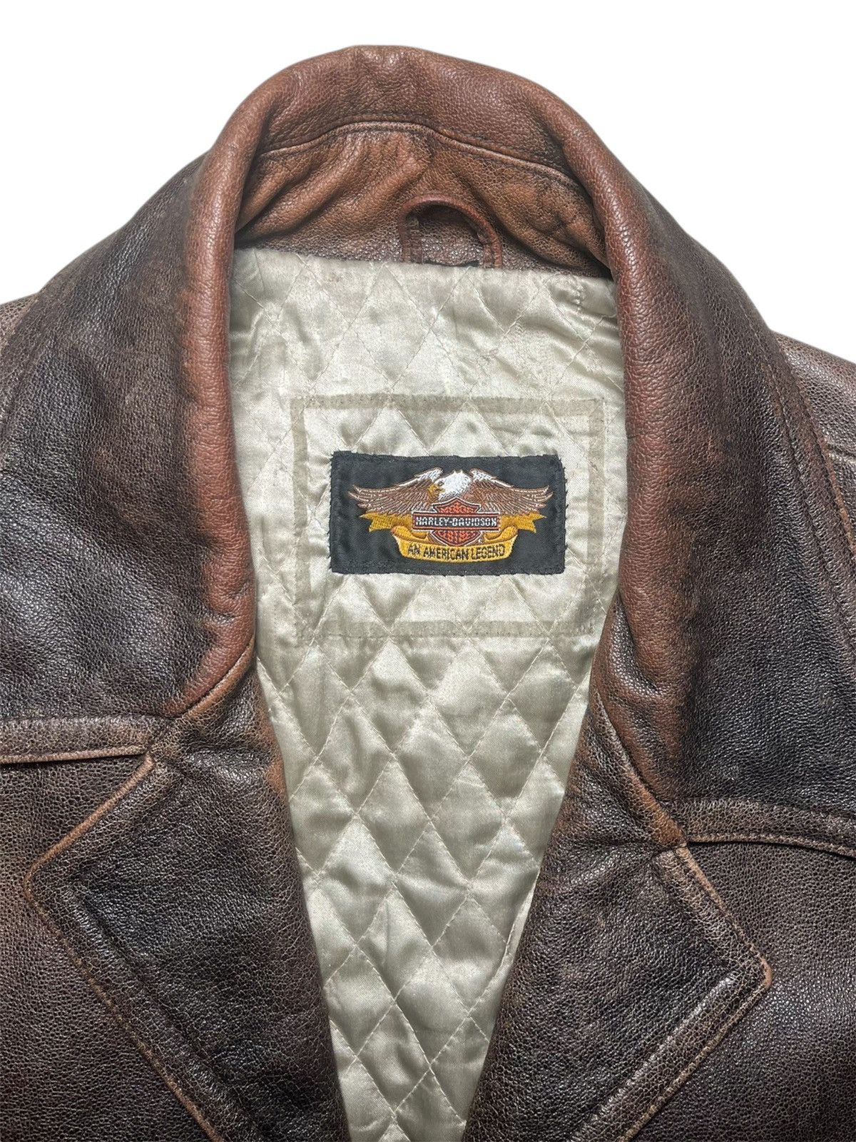 Harley Davidson × Vintage Harley Davidson vintage leather jacket Size US L / EU 52-54 / 3 - 3 Thumbnail