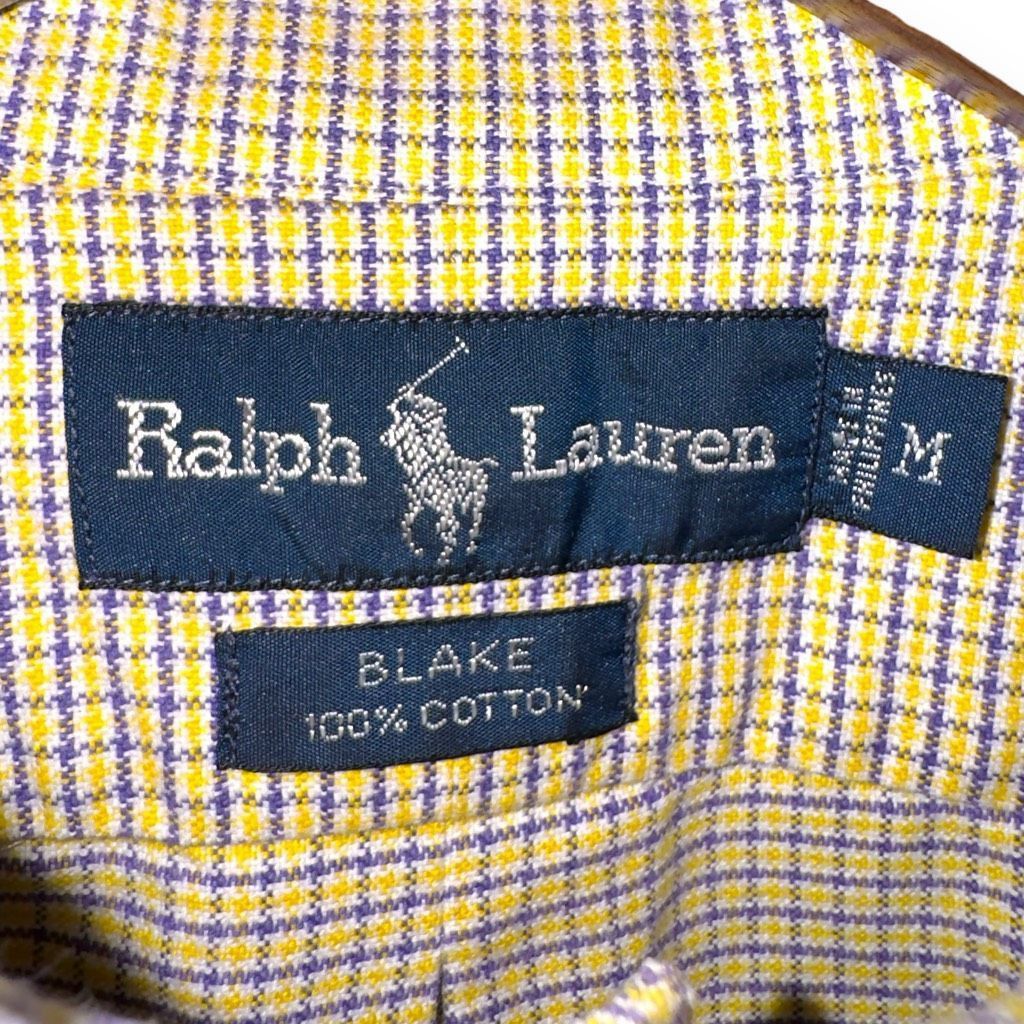 Polo Ralph Lauren Polo Ralph Lauren Yellow & Purple Flesh Pony S/S Oxford Butt Size US M / EU 48-50 / 2 - 2 Thumbnail