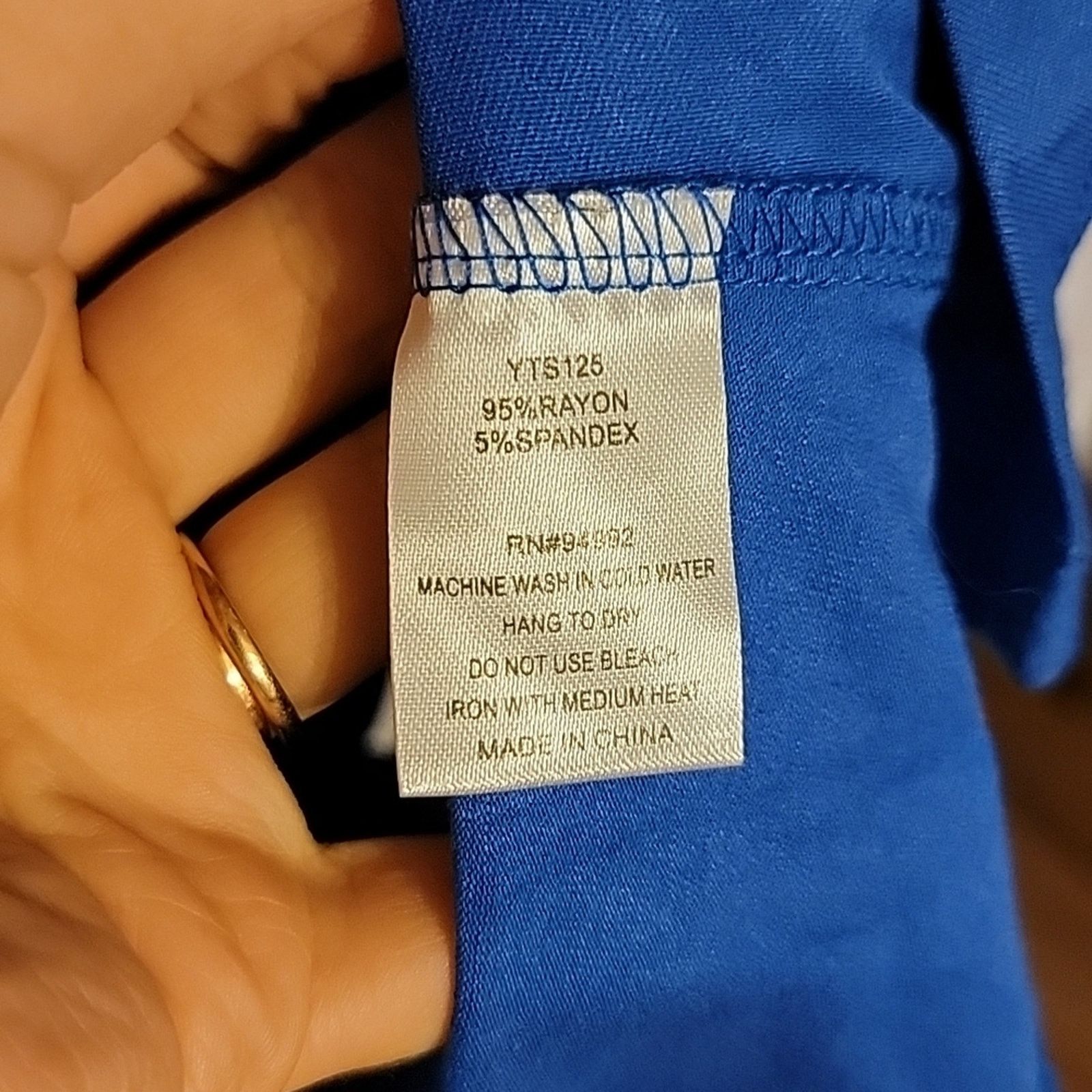 Other Blue Ruched High Low Blouse Size Small Size S / US 4 / IT 40 - 5 Thumbnail