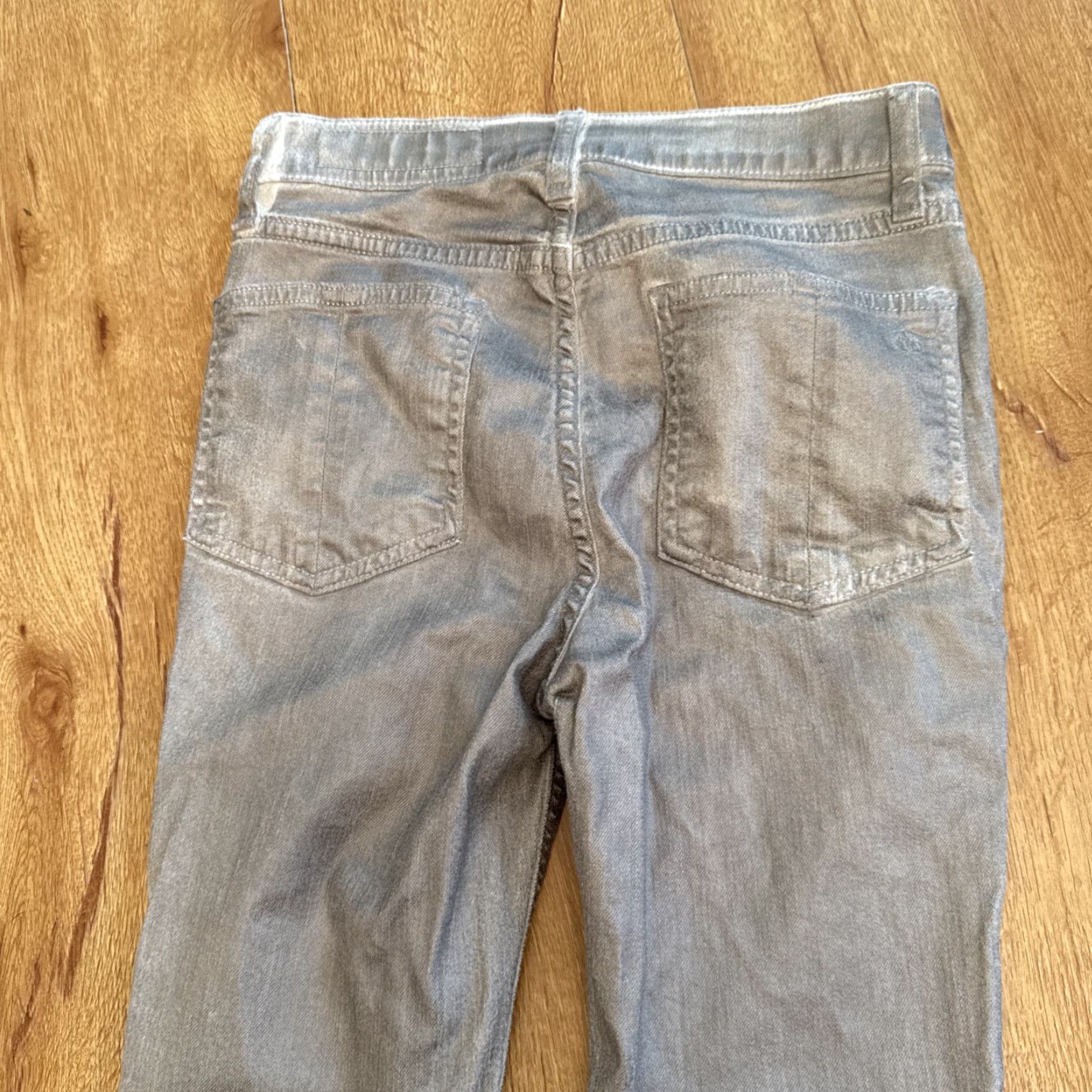 Rag & Bone Rag & Bone NY High Rise Skinny Jeans Women’s 24 Silver Metallic W1532O337 Womens Jeans Slim Skinny Silver Size 42" / US 20 - 7 Thumbnail