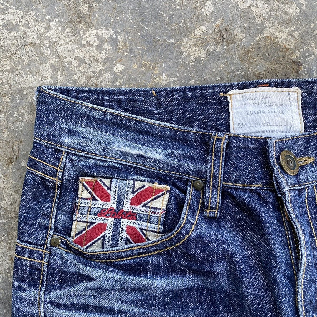 Tornado Mart Lolita Jeans with Union Jack Detail Size US 31 - 5 Thumbnail
