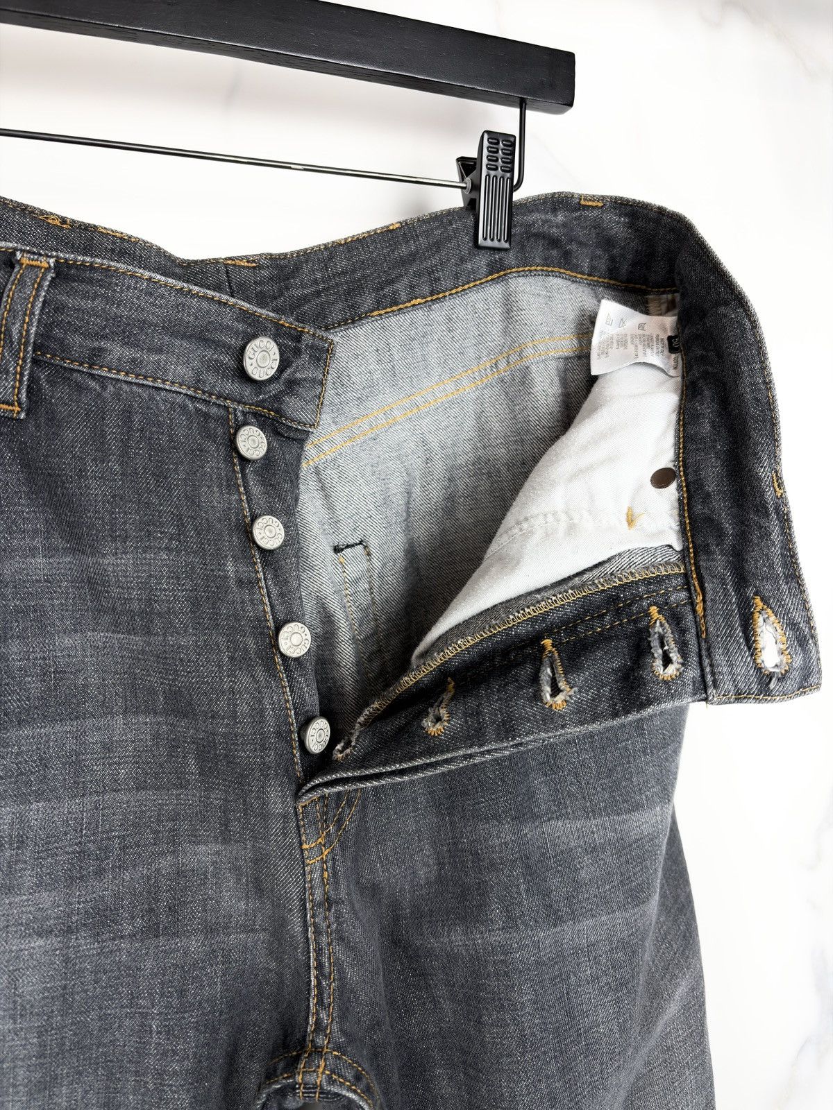Gucci Gucci Tom Ford Vintage Baggy Bootcut Faded Gray Denim Jeans Size US 32 / EU 48 - 6 Thumbnail