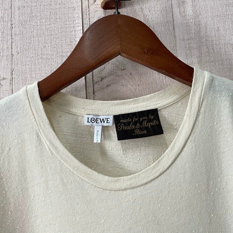 Loewe LOEWE Light white lettered short sleeves Size S / US 4 / IT 40 - 3 Thumbnail