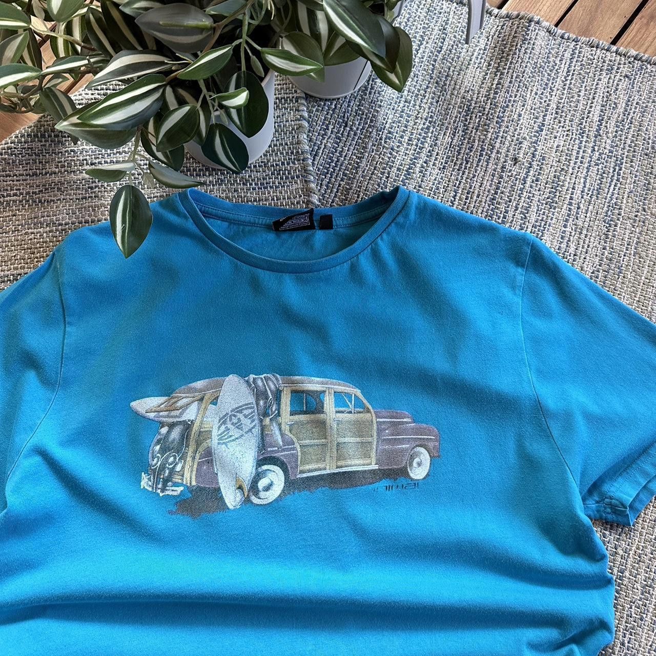 Other Vintage Y2K Animal Print Chilling Car Surfcore Tee T-shirt Size US M / EU 48-50 / 2 - 3 Thumbnail
