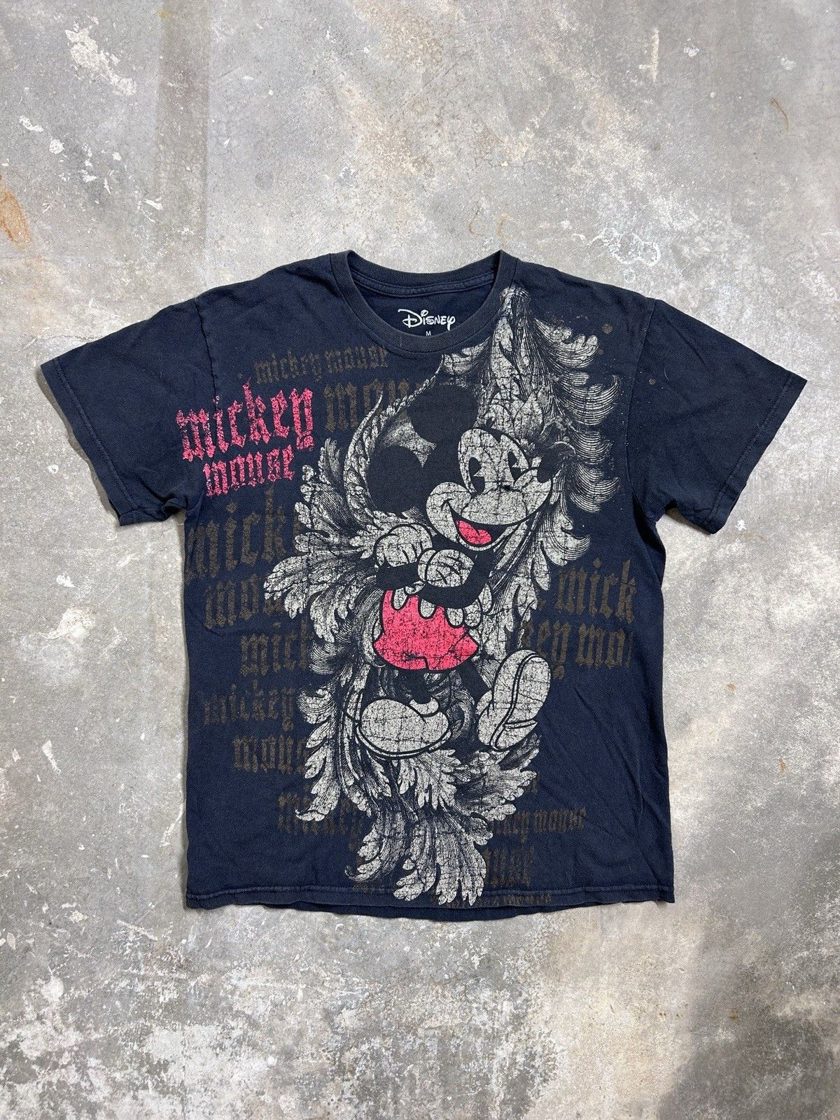 Disney Disney Mickey Mouse Grunge T-Shirt Size Medium Size US M / EU 48-50 / 2 - 1 Thumbnail