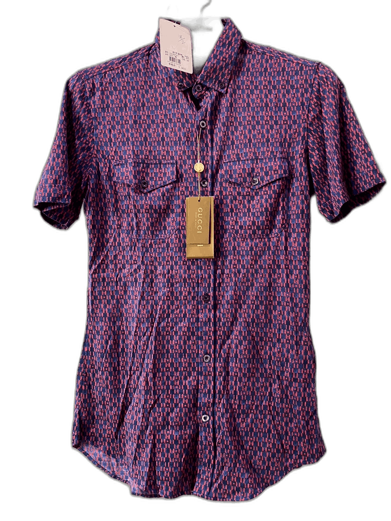 Gucci Gucci Short Sleeve Shirt with Tags-yf Size US S / EU 44-46 / 1 - 1 Thumbnail