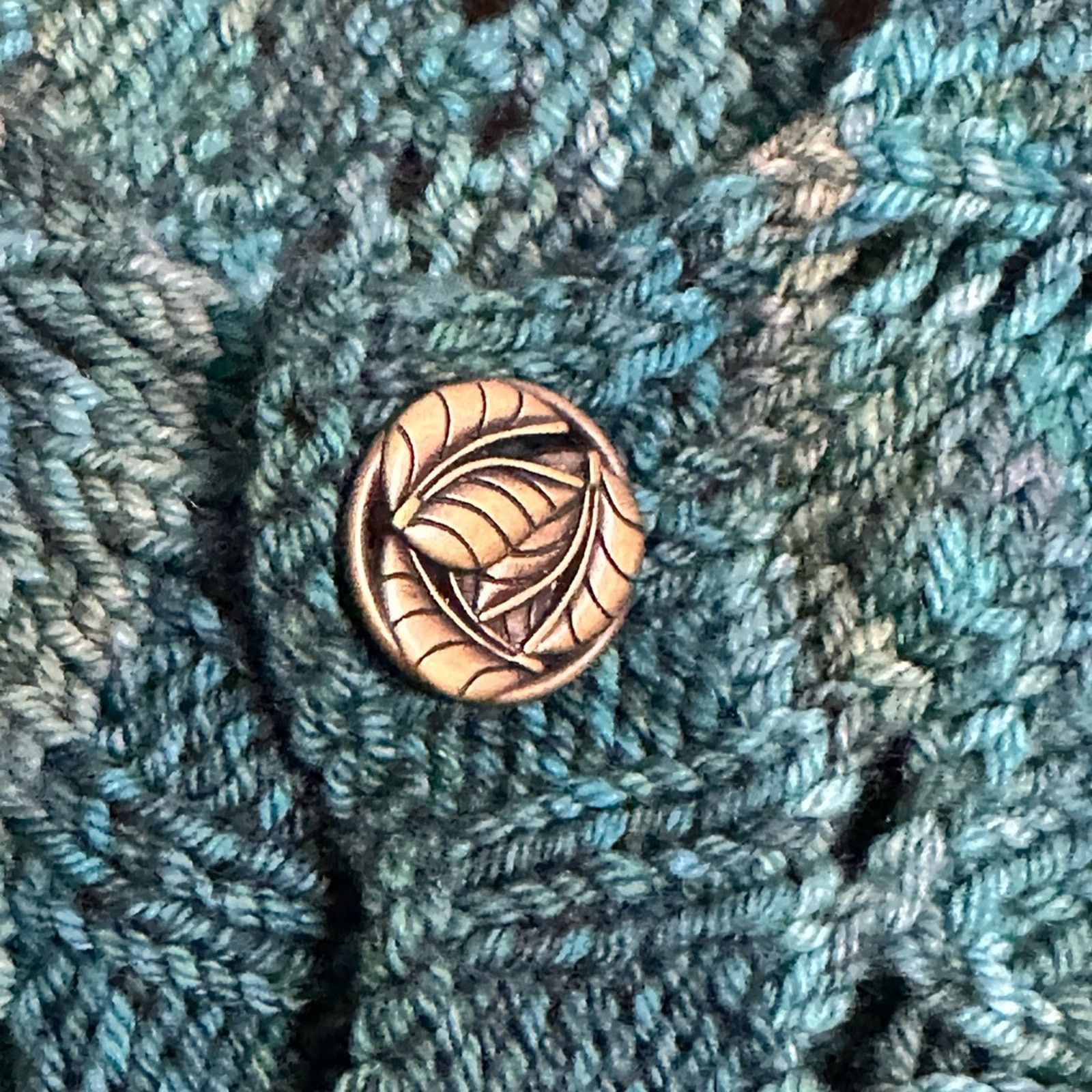 Other Vintage Y2K Unbranded Knit Turquoise Off Shoulder Cardigan Size M / US 6-8 / IT 42-44 - 3 Thumbnail