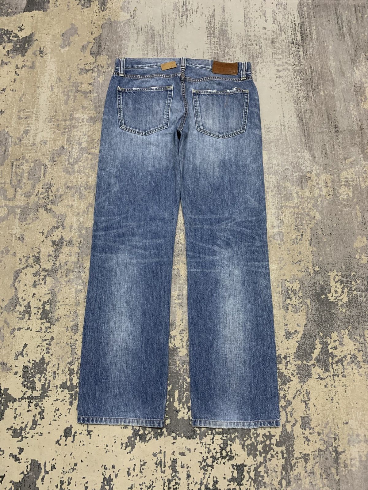 Japanese Brand Vintage Uniqlo S002 Japan Stone Wash Jeans 31x30 Size US 31 - 6 Thumbnail