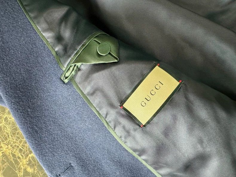 Gucci Gucci Navy blue suit jacket wool coat 2502-Nextarrow Size US M / EU 48-50 / 2 - 7 Thumbnail