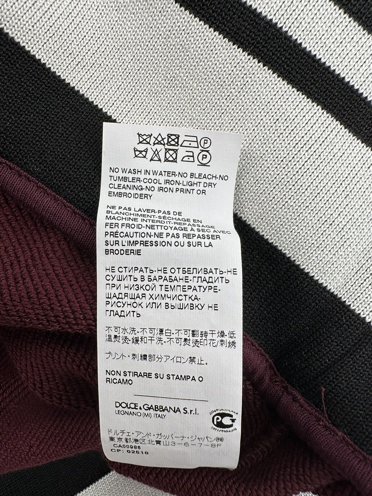 Dolce & Gabbana Size-52/XL New Dolce&Gabbana Men's Sweatshirt Size US L / EU 52-54 / 3 - 10 Thumbnail