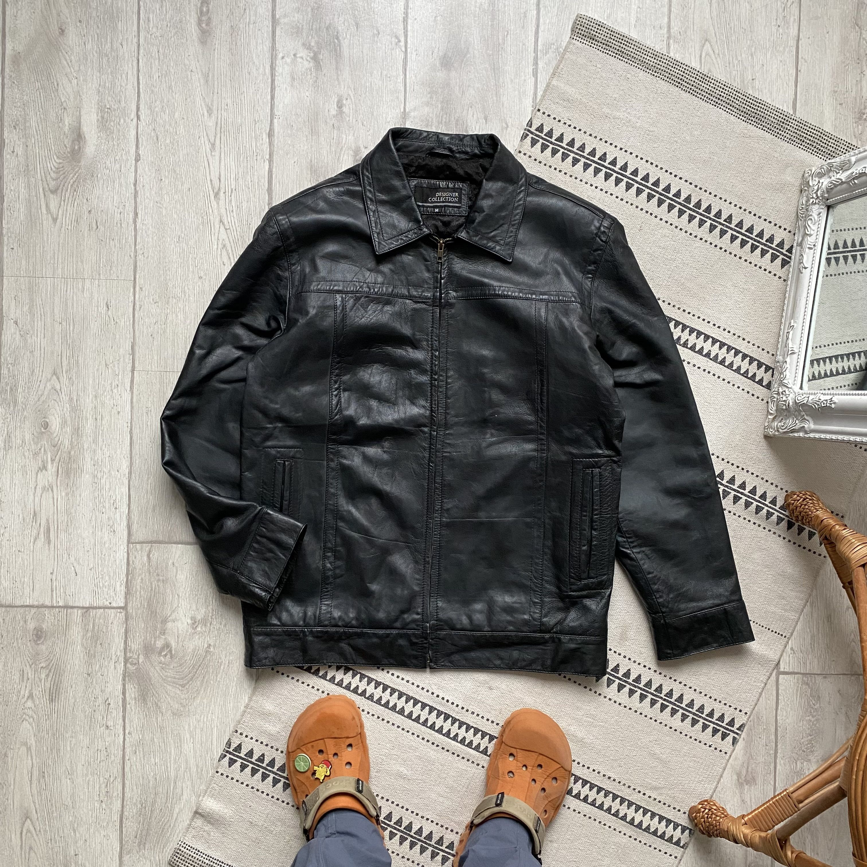 Diesel Vintage Rare Diesel Y2K Leather Bomber Jacket 80s