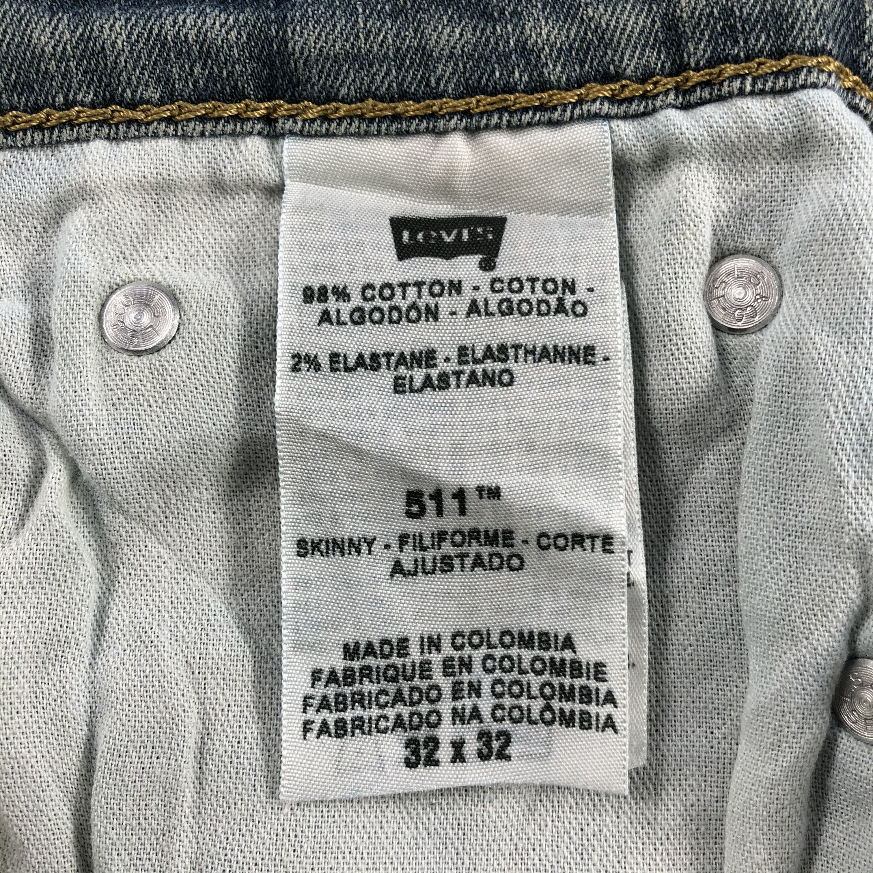 Levi's Vintage Levis 511 Earth Tone Jeans-J2124 Size US 32 / EU 48 - 10 Thumbnail