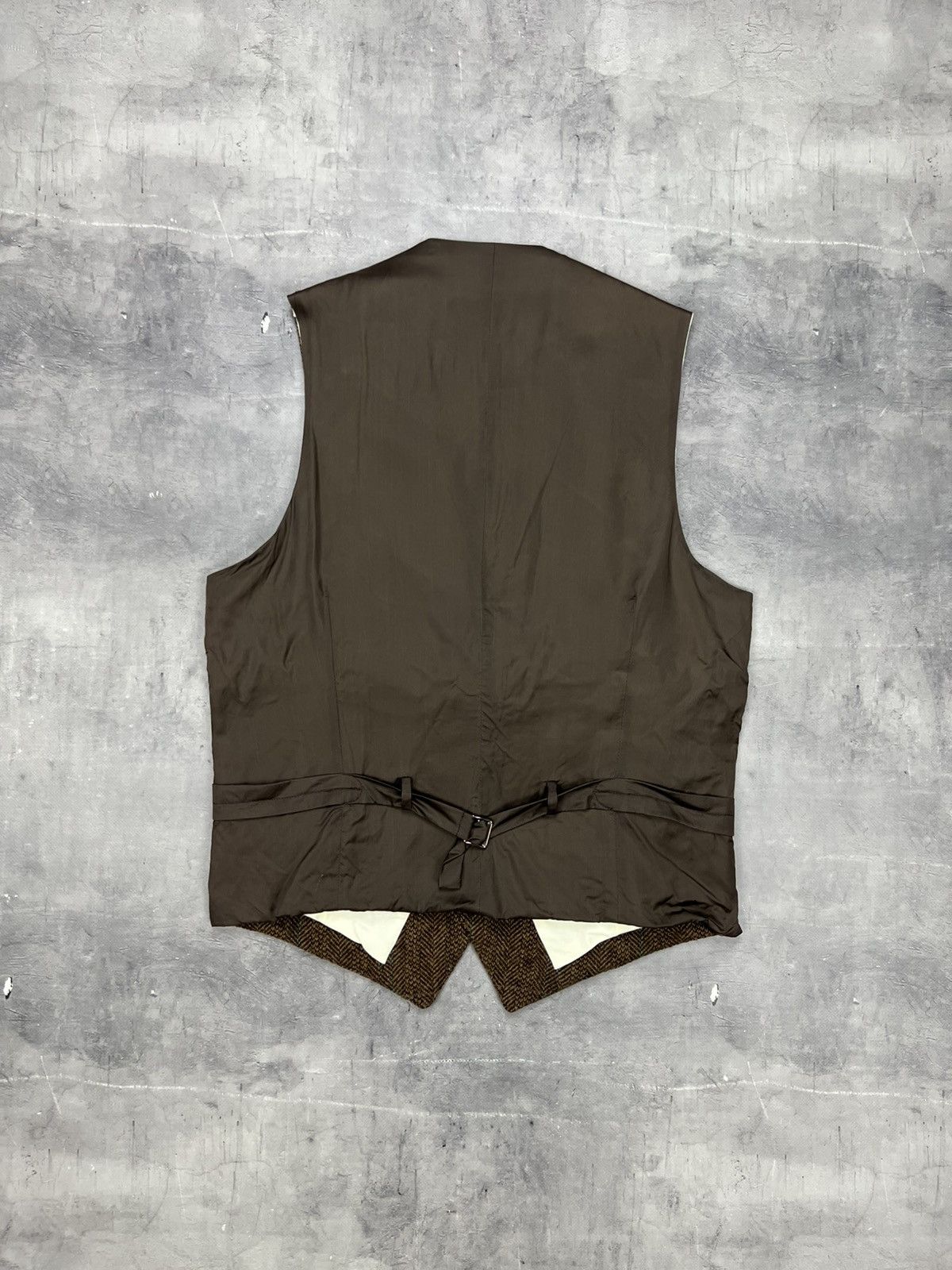 Polo Ralph Lauren Polo Ralph Lauren Vest Waistcoat Suit Herringbone Wool 38R Size 38R - 3 Thumbnail