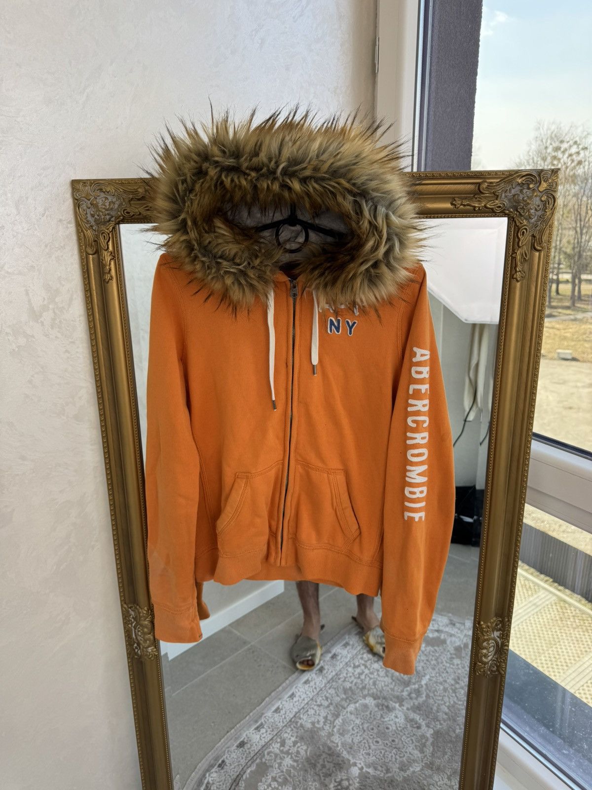 Abercrombie & Fitch 貴重 ファー パーカー Abercrombie & Fitch × Japanese Brand × Vintage Vintage Abercrombie