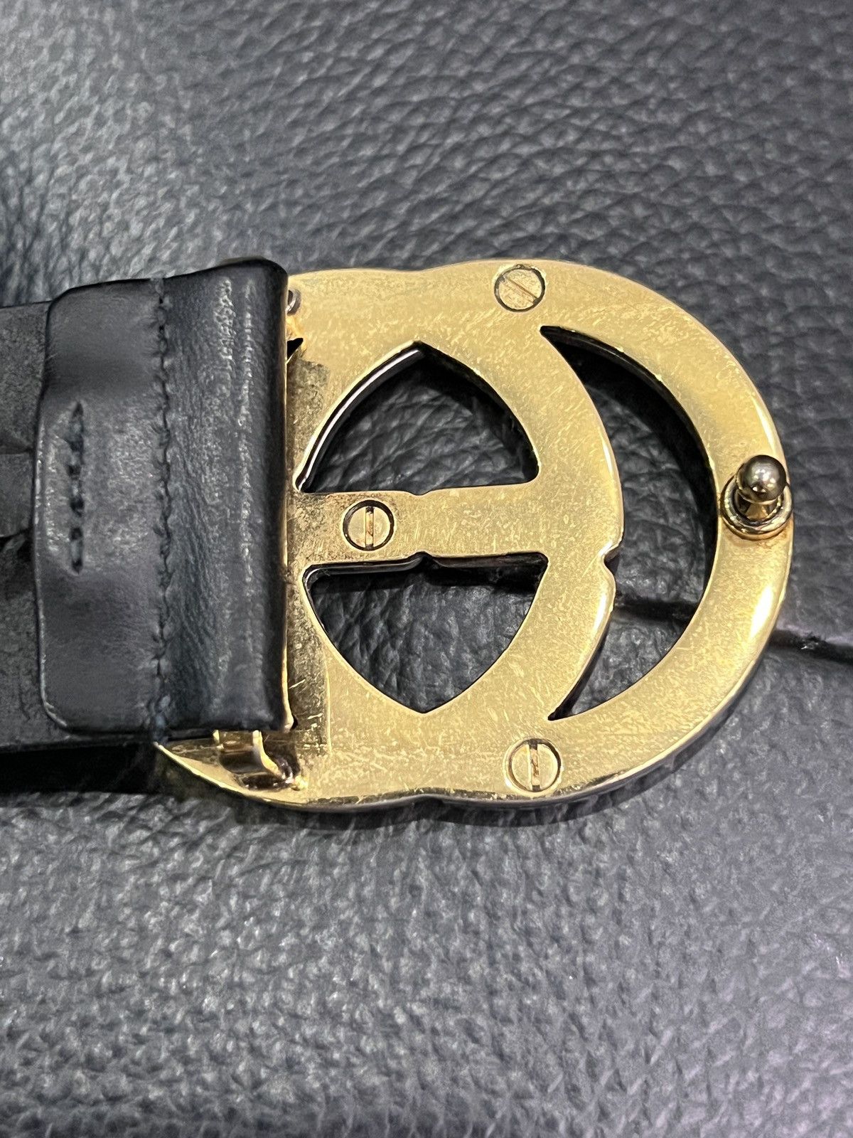 Gucci Gucci Double G Leather Belt Size ONE SIZE - 6 Thumbnail