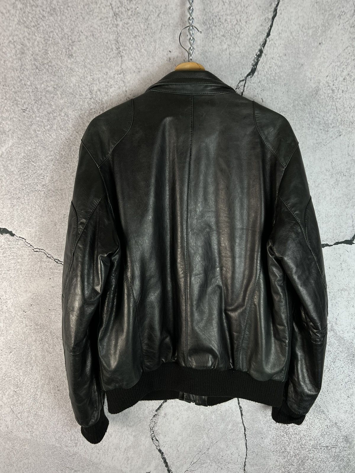 Strellson Strellson Swiss Cross Parachute Base Leather Bomber Jacket Size US L / EU 52-54 / 3 - 2 Thumbnail