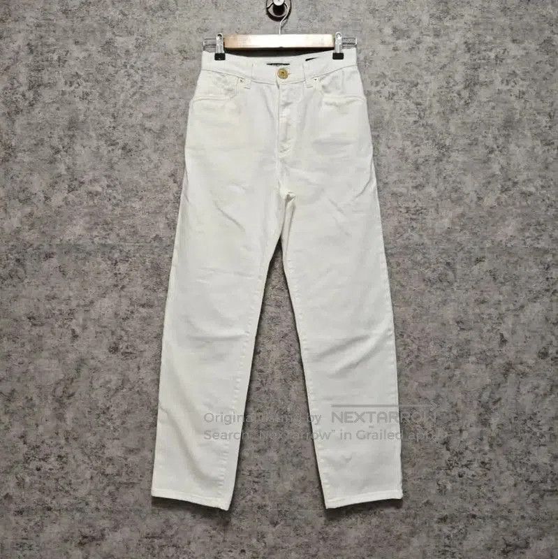 Balmain Balmain White Cotton Women's Denim Trousers . Size 28" / US 6 / IT 42 - 1 Thumbnail