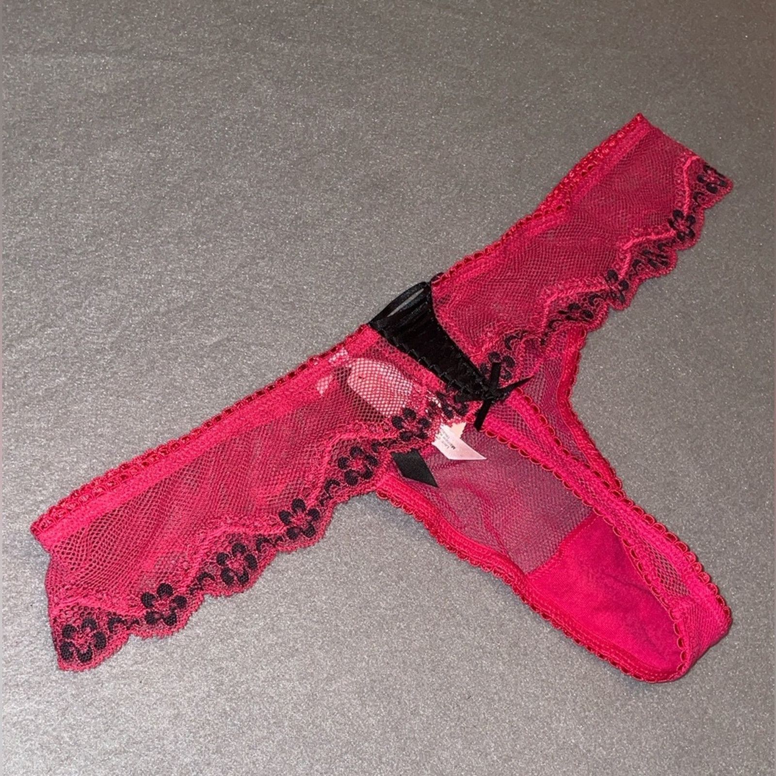Victoria's Secret Victoria’s Secret Sexy Little Things thong Hot Pink Panties Size ONE SIZE - 11 Thumbnail