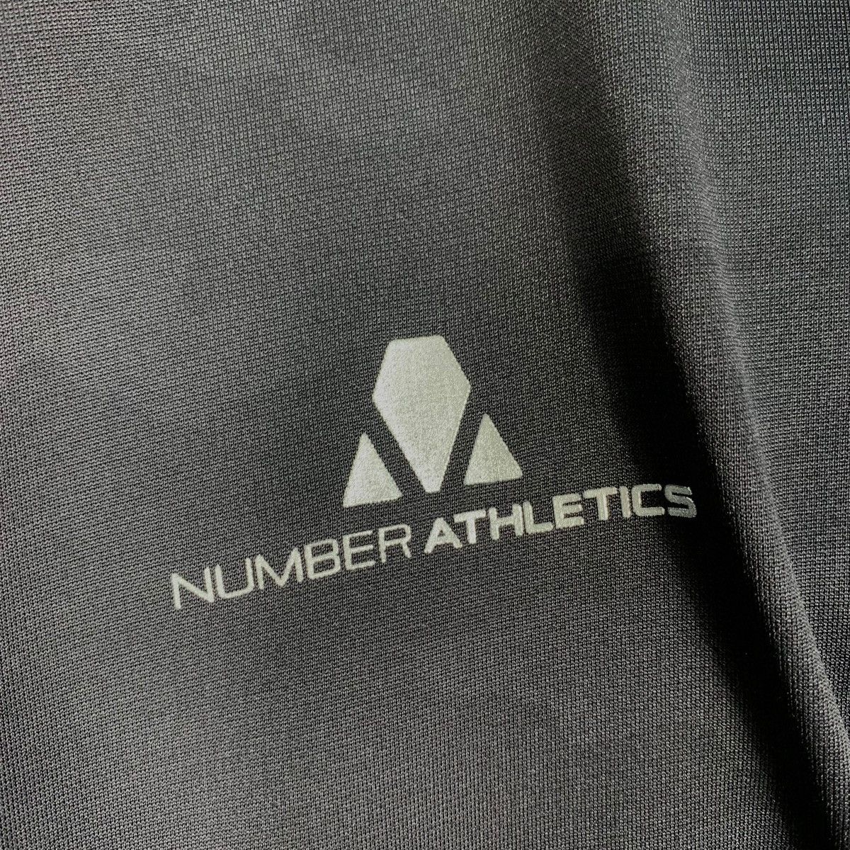 Japanese Brand NUMBER ATHLETICS Big Logo Zipper Hoodie Sweatshirt #1277-C57 Size US L / EU 52-54 / 3 - 14 Thumbnail