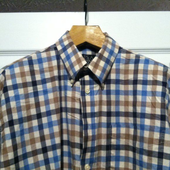 Jos. A. Bank JOS.A.BANK MEN'S 100%COTTON CASUAL SHIRT SIZE: L Size US L / EU 52-54 / 3 - 4 Thumbnail
